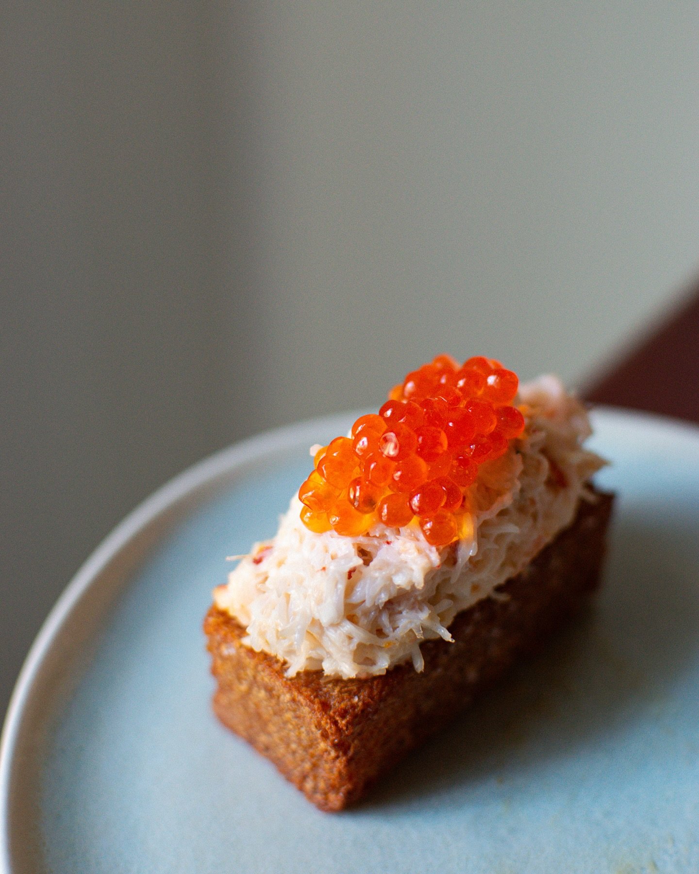 New hash brown set! Peekytoe crab, celeriac &amp; smoked trout roe