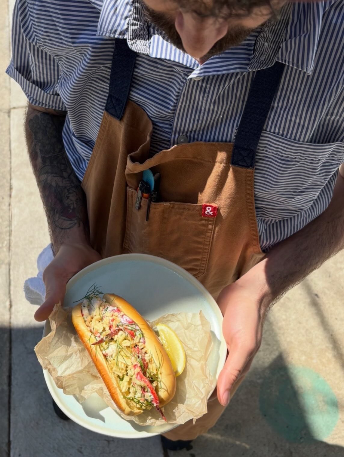 Lobster rolls just hit the menu for low tide &amp; lunch! 

Crab fat mayo, celery &amp; crushed potato chips