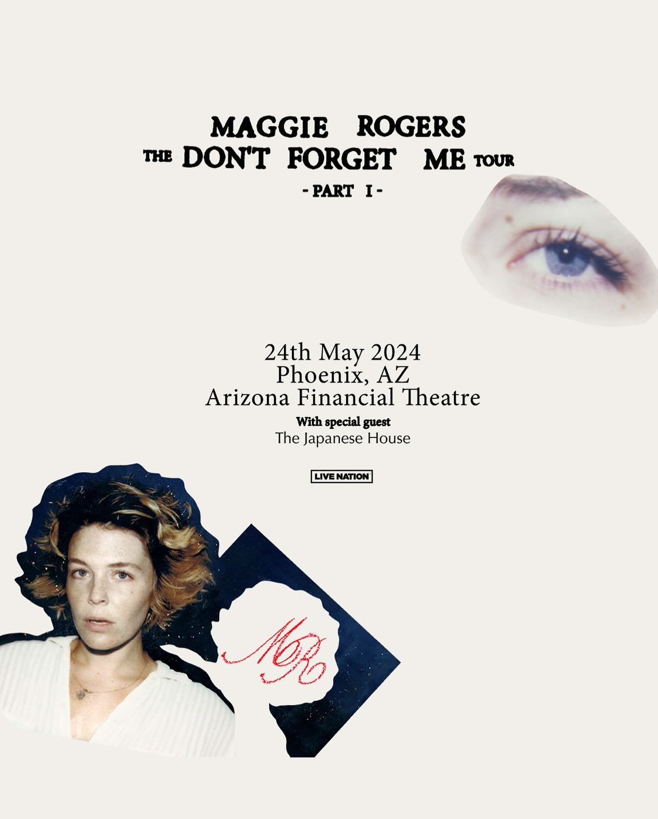 GIVEAWAY! 
Maggie Rogers is coming to Arizona Financial Theatre May 24 on the Don&rsquo;t Forget Me Tour. Enter now to win 2 tickets for you and a friend to attend!
Maggie Rogers
 with The Japanese House
To enter:
1. Follow @livenationphx, @lighthear