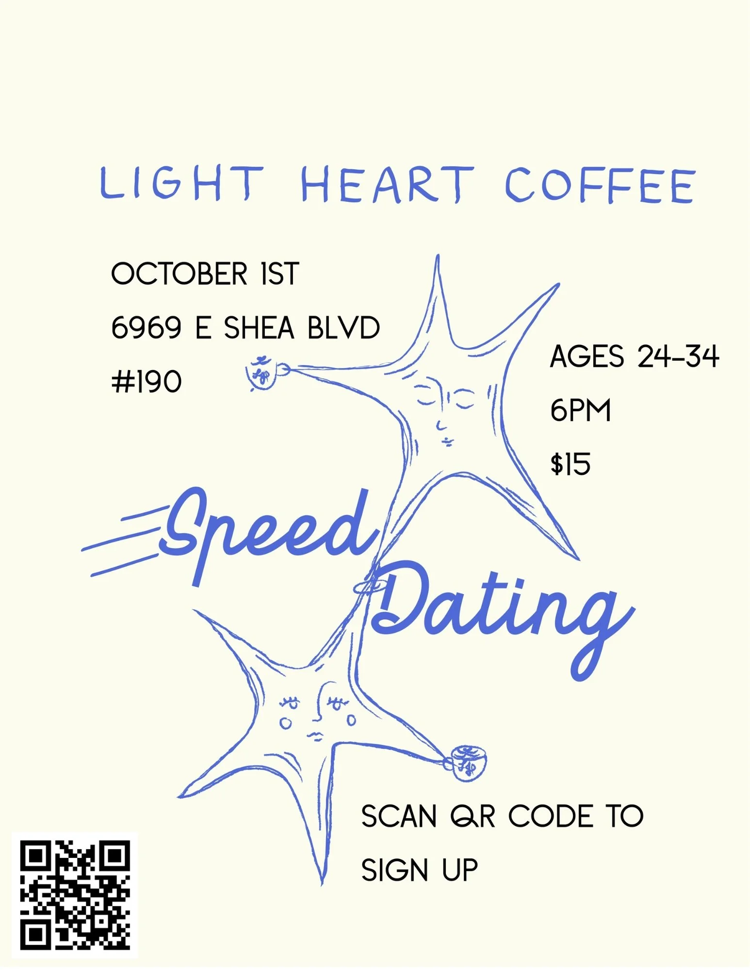 A latte being poured at Light Heart Coffee