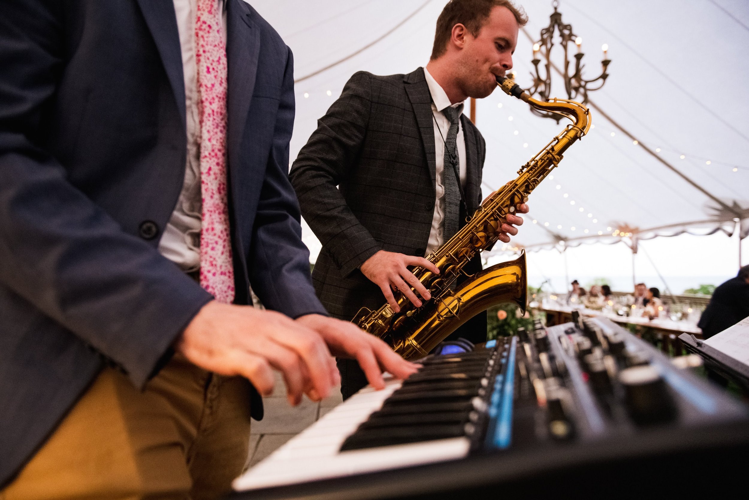 Saxophone and Piano perform for VIP private event