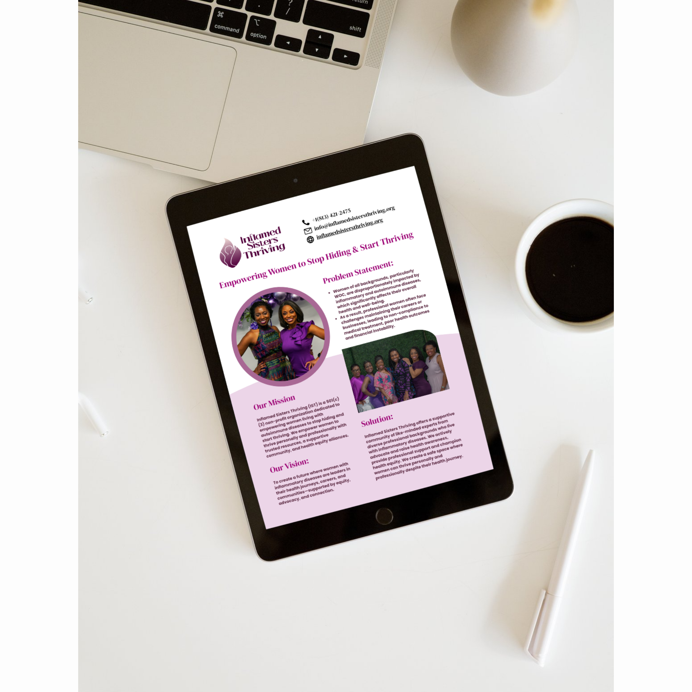 Digital Flyer for an autoimmune organization dedicated to supporting individuals affected by autoimmune diseases. 