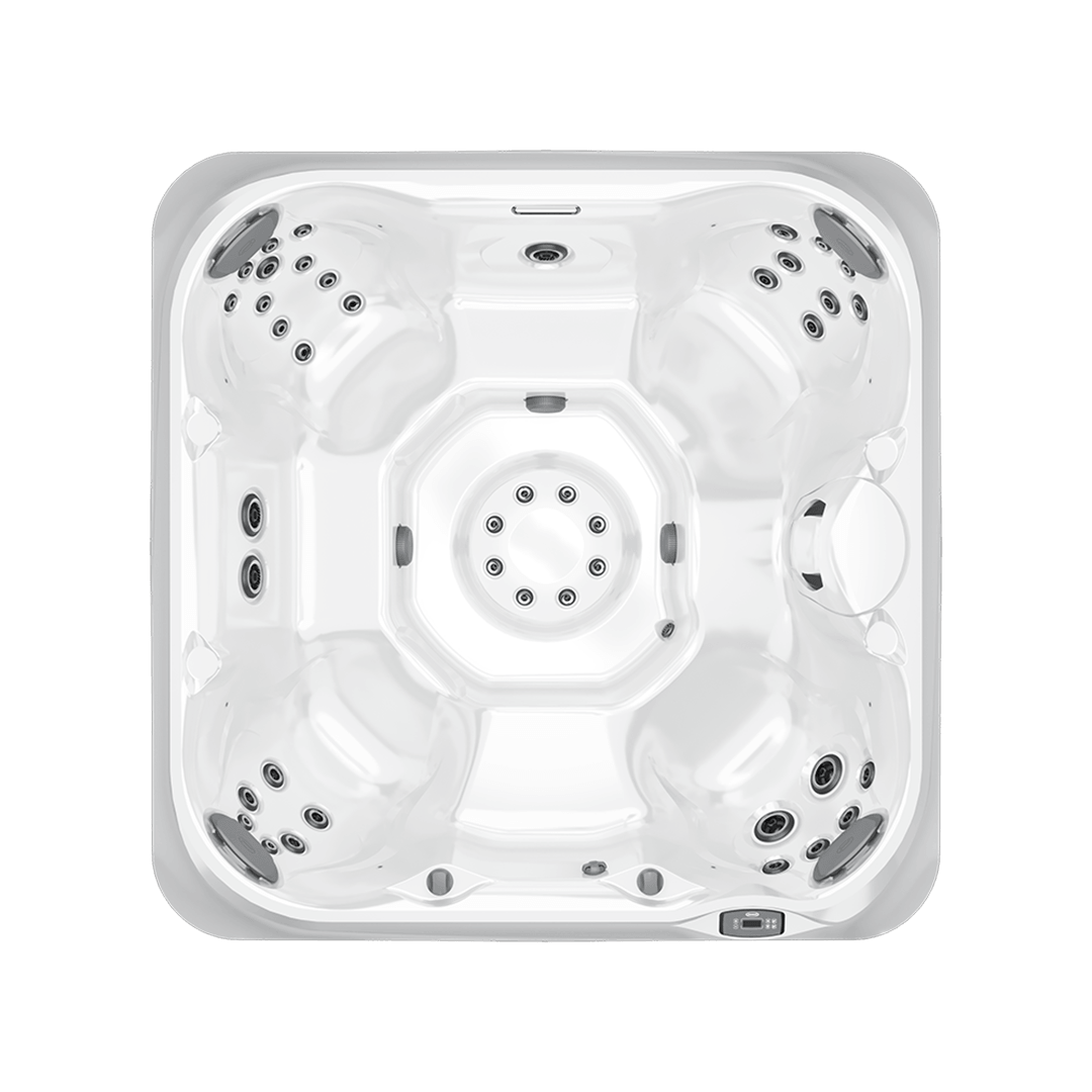 Overhead view of Jacuzzi® J-285™ hot tub interior