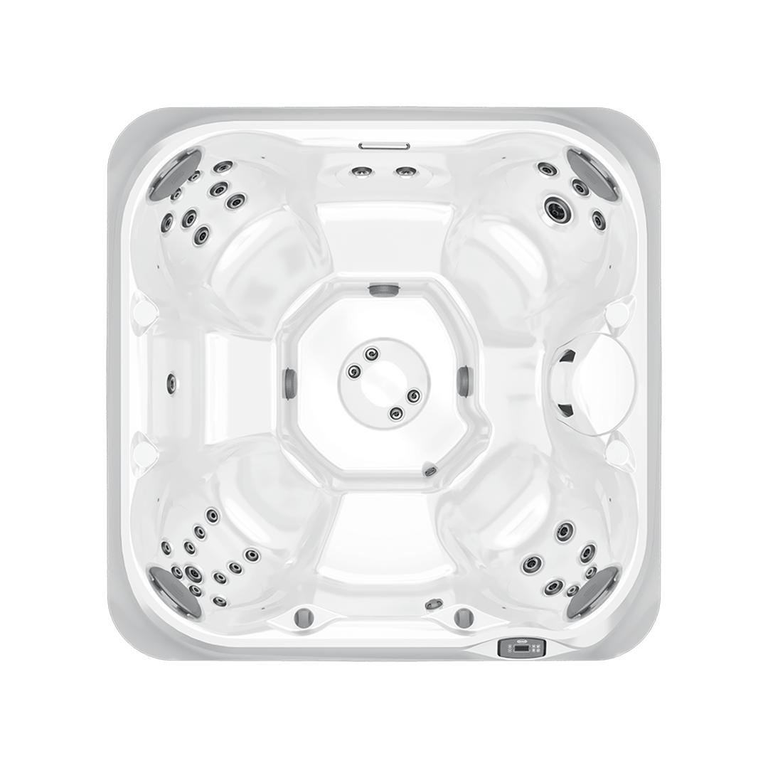 Overhead view of Jacuzzi® J-245™ hot tub interior