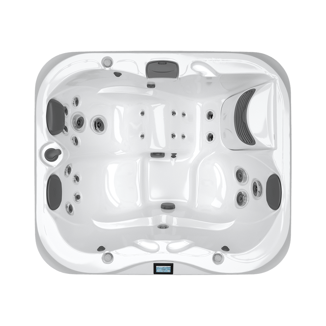Overhead view of Jacuzzi® J-315™ hot tub interior