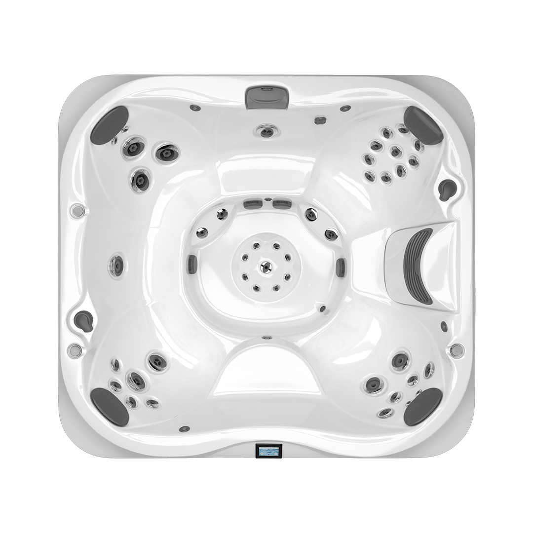 Overhead view of Jacuzzi® J-365™ hot tub interior