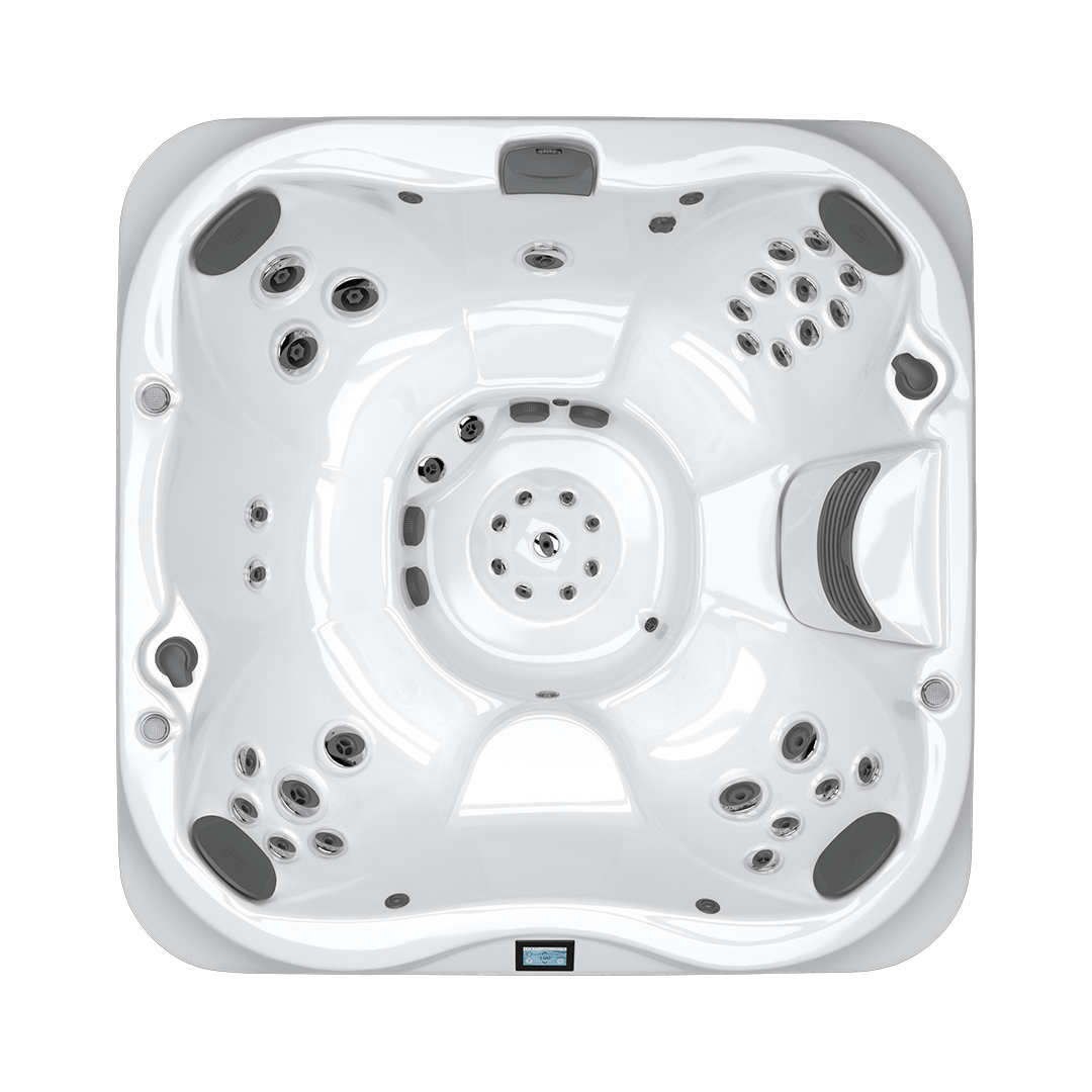 Overhead view of Jacuzzi® J-345™ hot tub interior