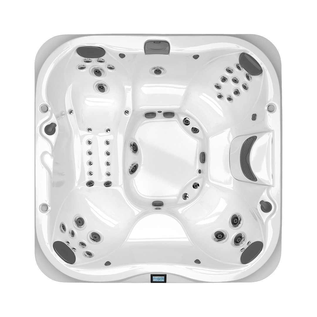 Overhead view of Jacuzzi® J-375™ hot tub interior