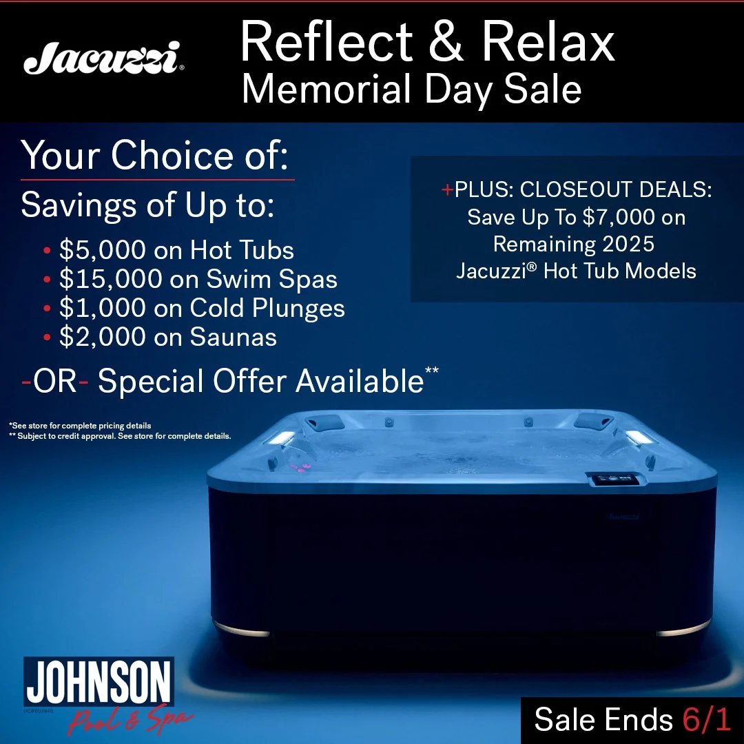 Infographic: Jacuzzi® Memorial Day Sale (5/15-6/1)