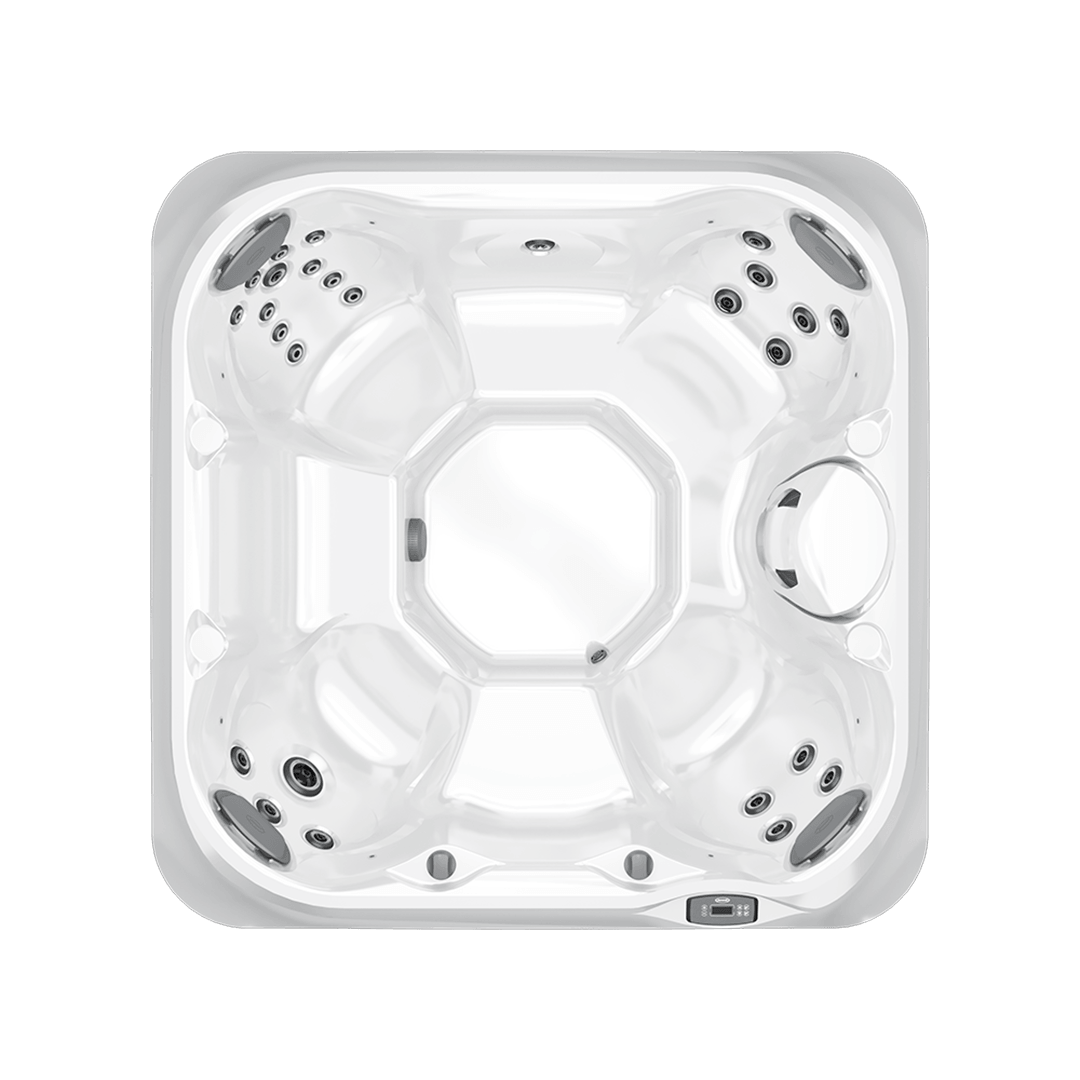 Overhead view of Jacuzzi® J-225™ hot tub interior