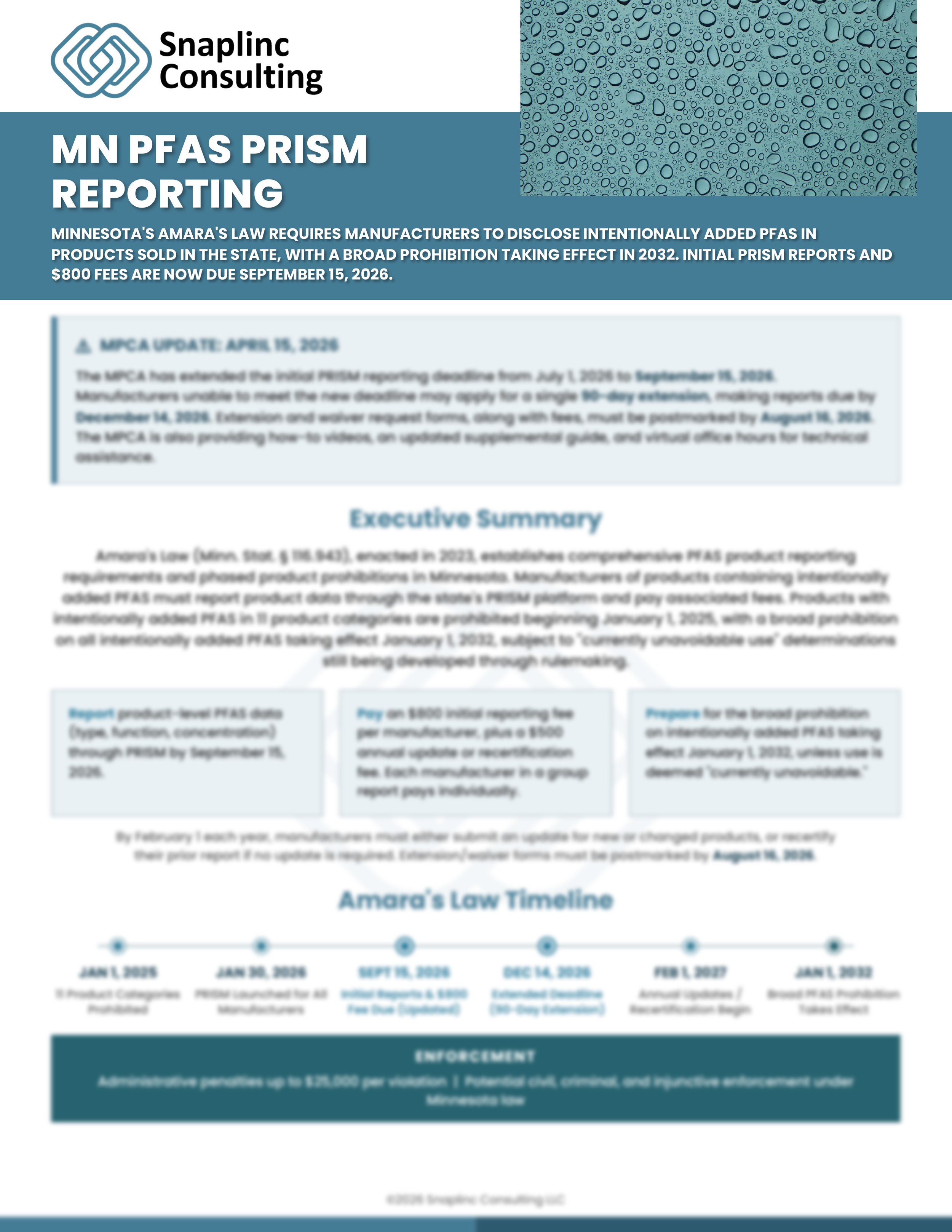 Minnesota PFAS Bulletin - Snaplinc