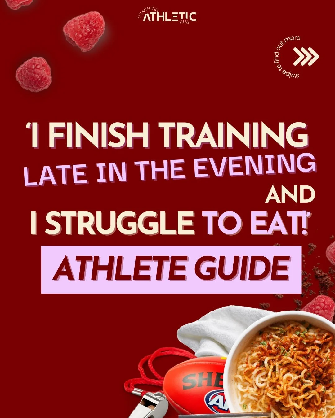 If it&rsquo;s not &lsquo;I can&rsquo;t eat early in the morning&rsquo; it&rsquo;s usually &lsquo;Ohh no, I could never eat late at night.&rsquo; 

To that I say, if you&rsquo;re willing to train hard for 90mins+, push through drills, conditioning and