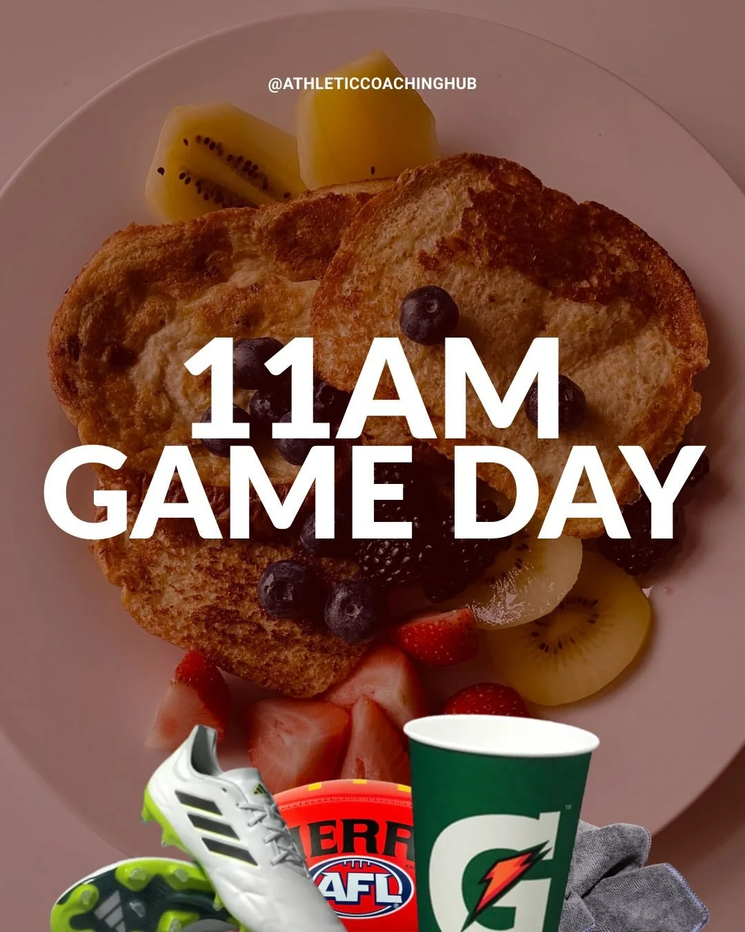 it&rsquo;s about that time 🫡

#gameday #aflnutrition #sportsnutrition #dayofeating #mealideas