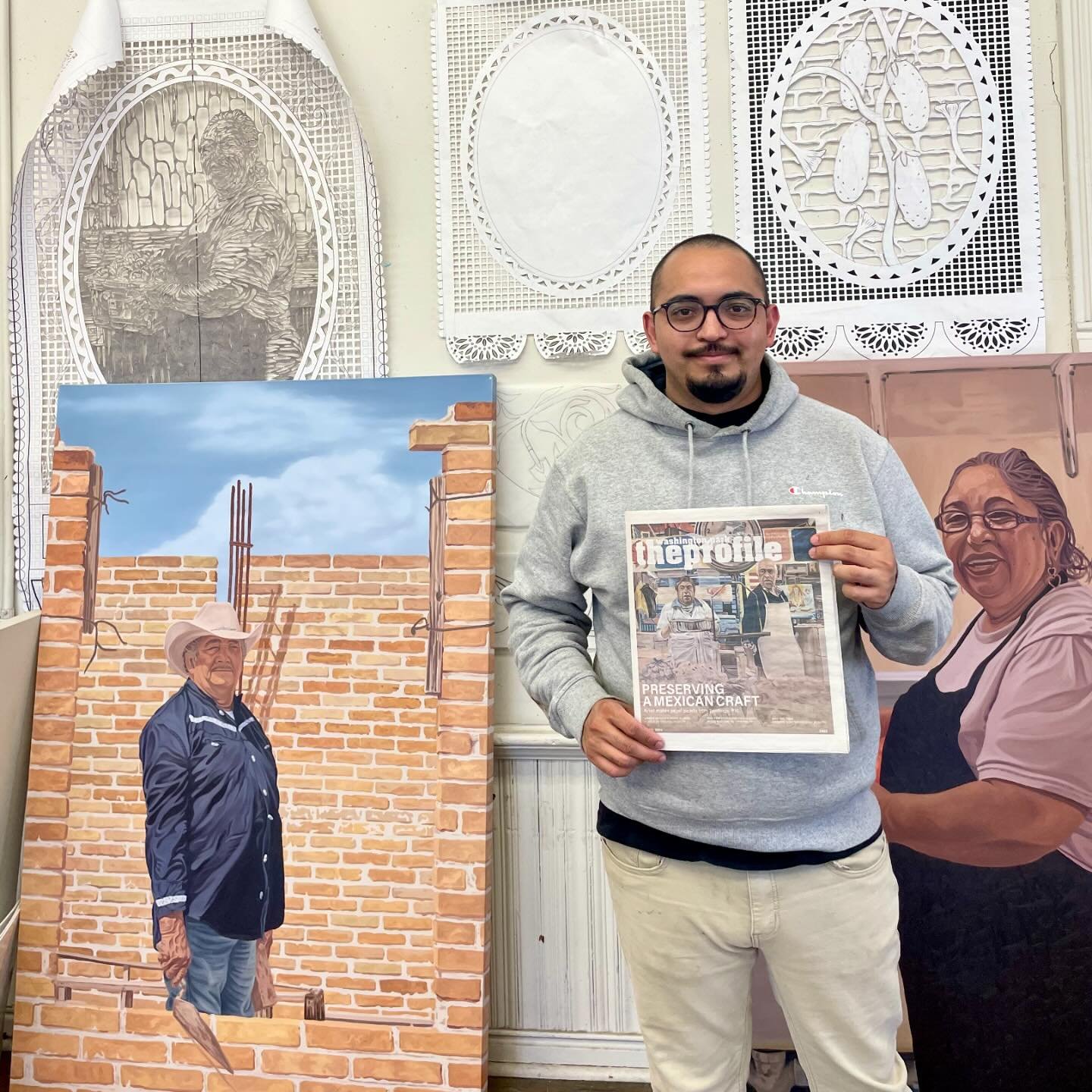 @lupehernandez_art says his residency at @artstudentsleaguedenver has allowed him to shift his focus from &ldquo;palatable to personal&rdquo; and create art that is truly meaningful to him. 

Sharing his story and work through press is an honor, incl