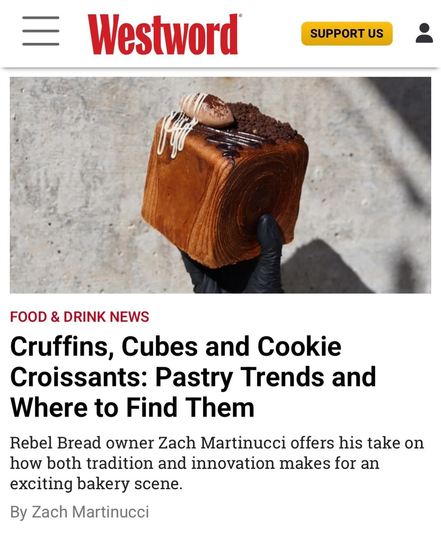 A client byline is the best byline! @zachmartinucci of @rebelbreaddenver is now a @denverwestword author, sharing his hot take on local pastry trends. Thank you @mollydbu for the opportunity! 

So, where *do* you find some amazing and trendy croissan