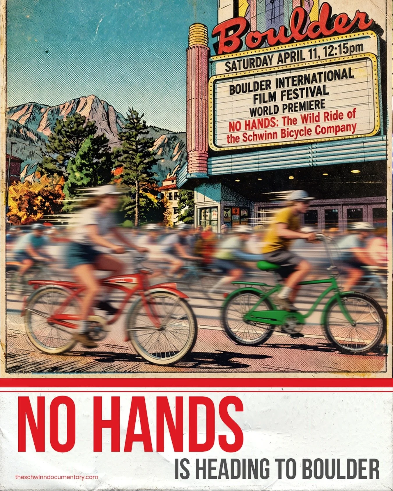 PROJECT SPOTLIGHT: Colorado-made documentary &ldquo;No Hands: The Wild Ride of the Schwinn Bicycle Company&rdquo; is set for its world premiere at the Boulder International Film Festival on April 11 &mdash; and Persist is stepping in to do some local