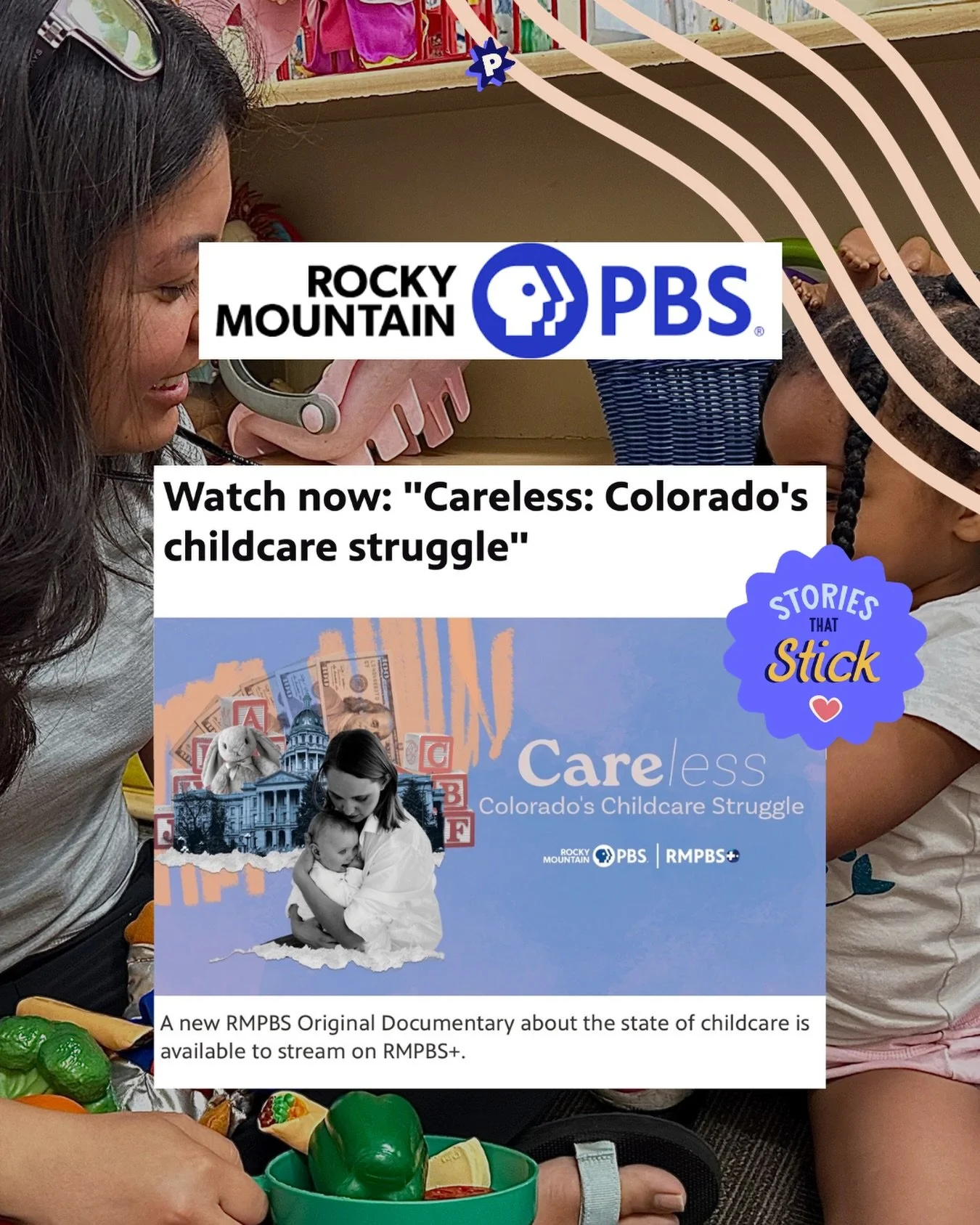 Last summer we worked with Rocky Mountain PBS to develop a story about Colorado&rsquo;s struggling child care system, those most impacted by it, and possible solutions. 

We connected the reporting team to voices at @denver_eccouncil (including then 