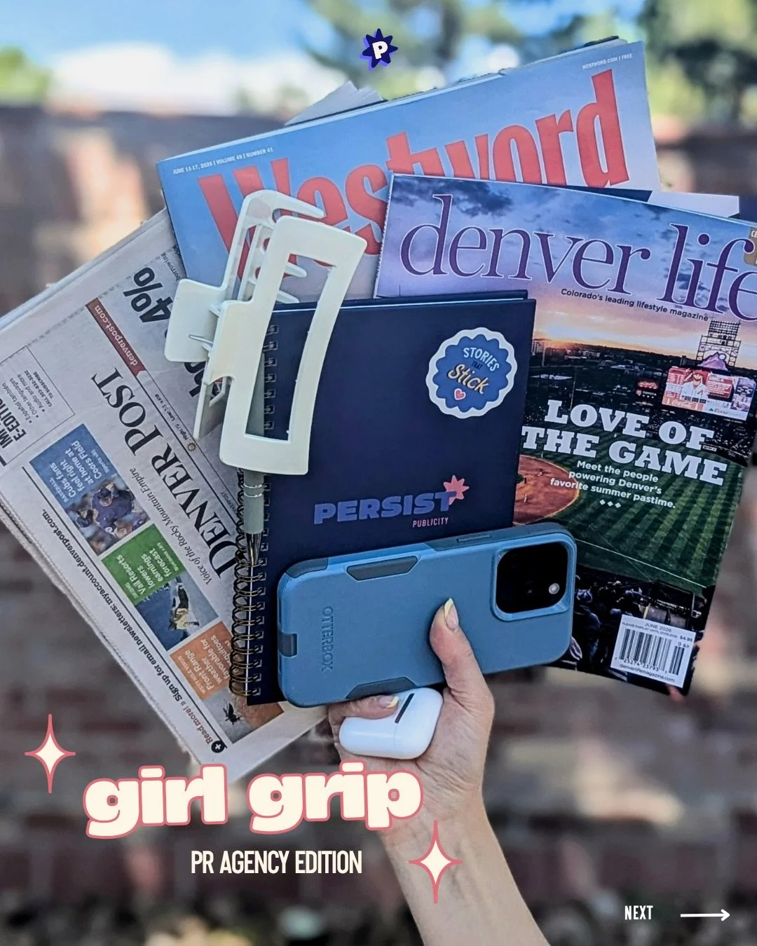 From baked goods and coffee grips to art-inspired, market-fresh, and mission-driven grips, this is what representing a range of clients looks like. 🤌

.
.
.

#girlgrip PR agency | media relations | boutique firm | social media marketing | Denver Col