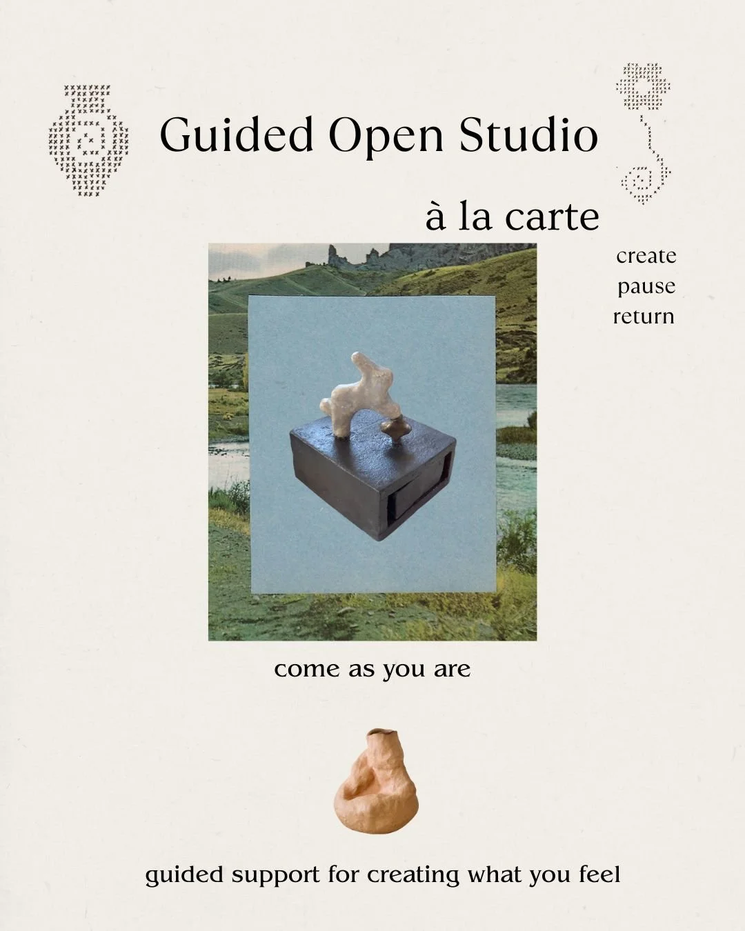Guided Open Studio : a la carte / Sept 19 th+ Oct 3rd