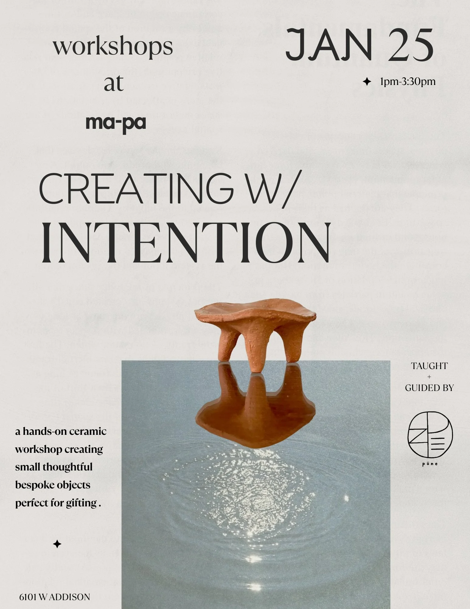 Creating w/ Intention Ceramic Workshop