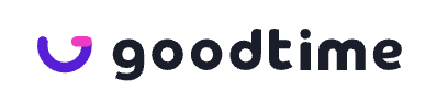 Goodtime logo with a purple and black design