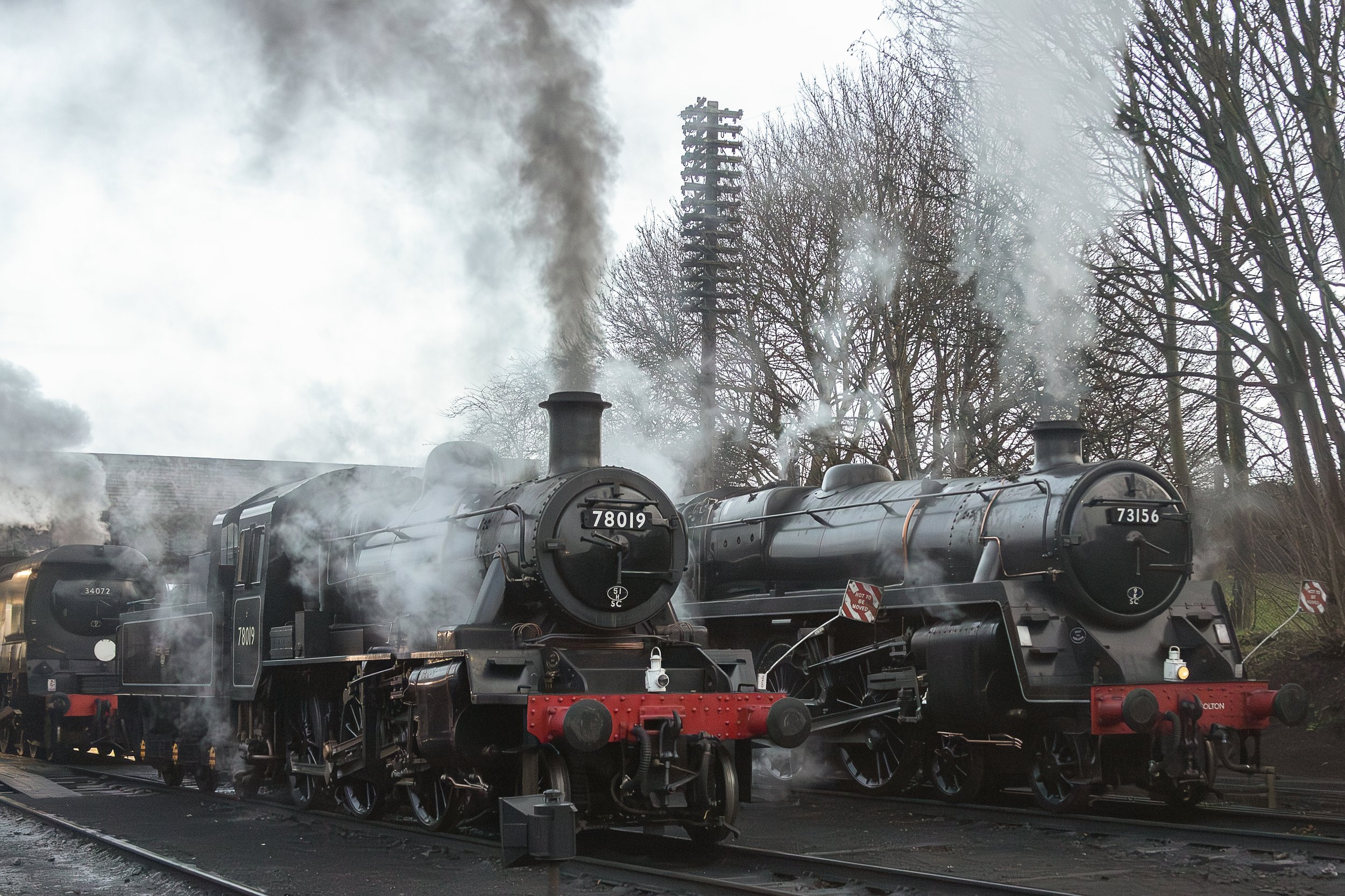 BR Standard Class 78019 &  73156