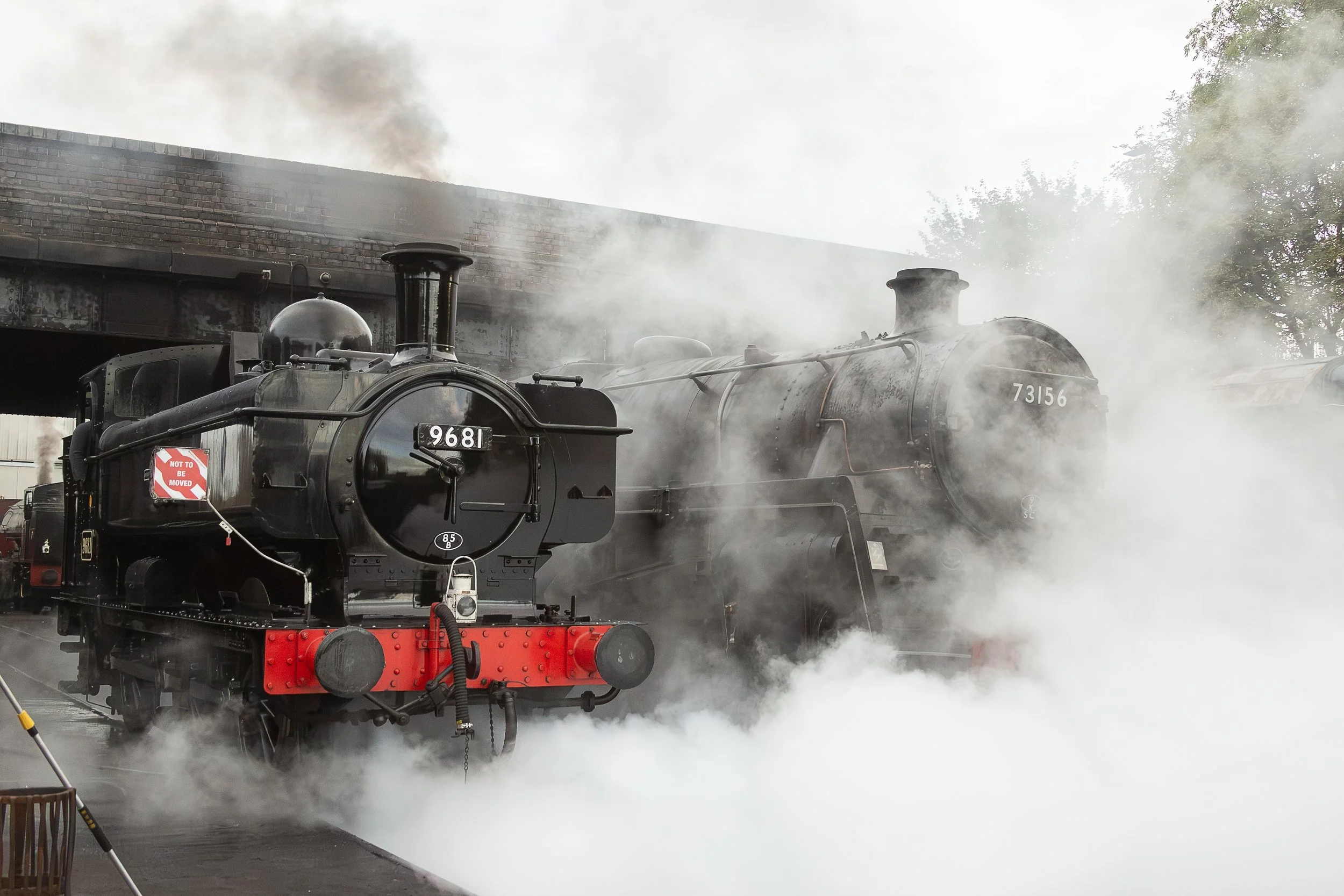 Pannier Tank No. 9681 & BR Standard 5 No. 73156