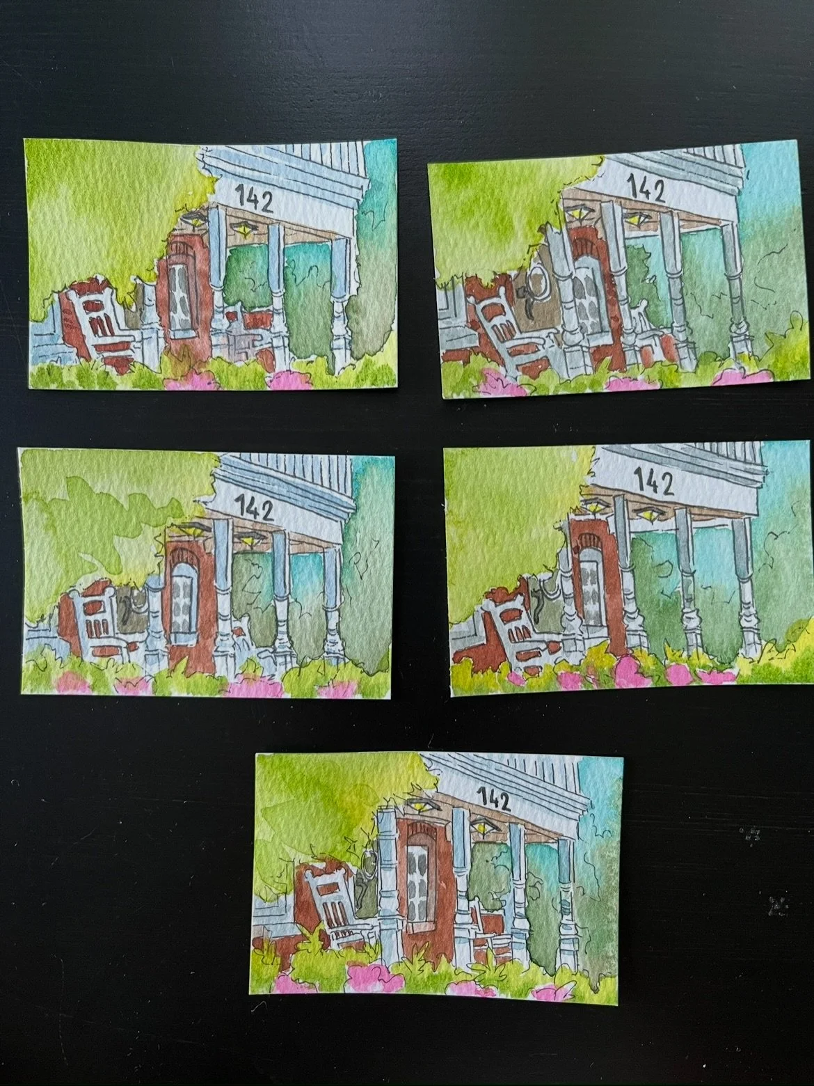 Last year I had the pleasure of taking on a large yet mini project- creating 50 mini paintings of @brightonlighthouse ! Every painting was original, on paper size just a touch smaller than a business card. I hope these vignettes bring back a sense of