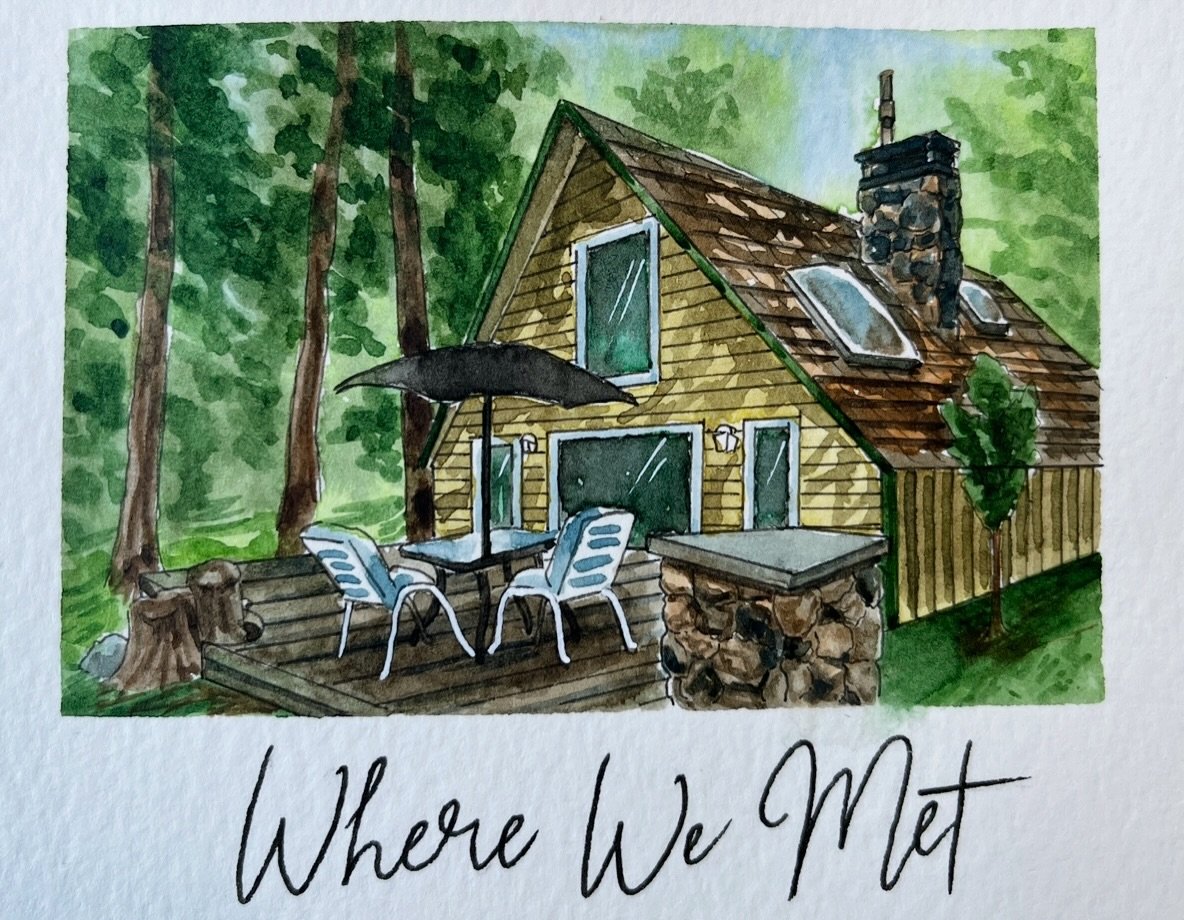 Here to illustrate all your milestones and beginnings 💕  when painted as a series, little vignettes come together to tell your love story. 

They make great wedding or anniversary gifts or your can use these as alternative guest books that your fami