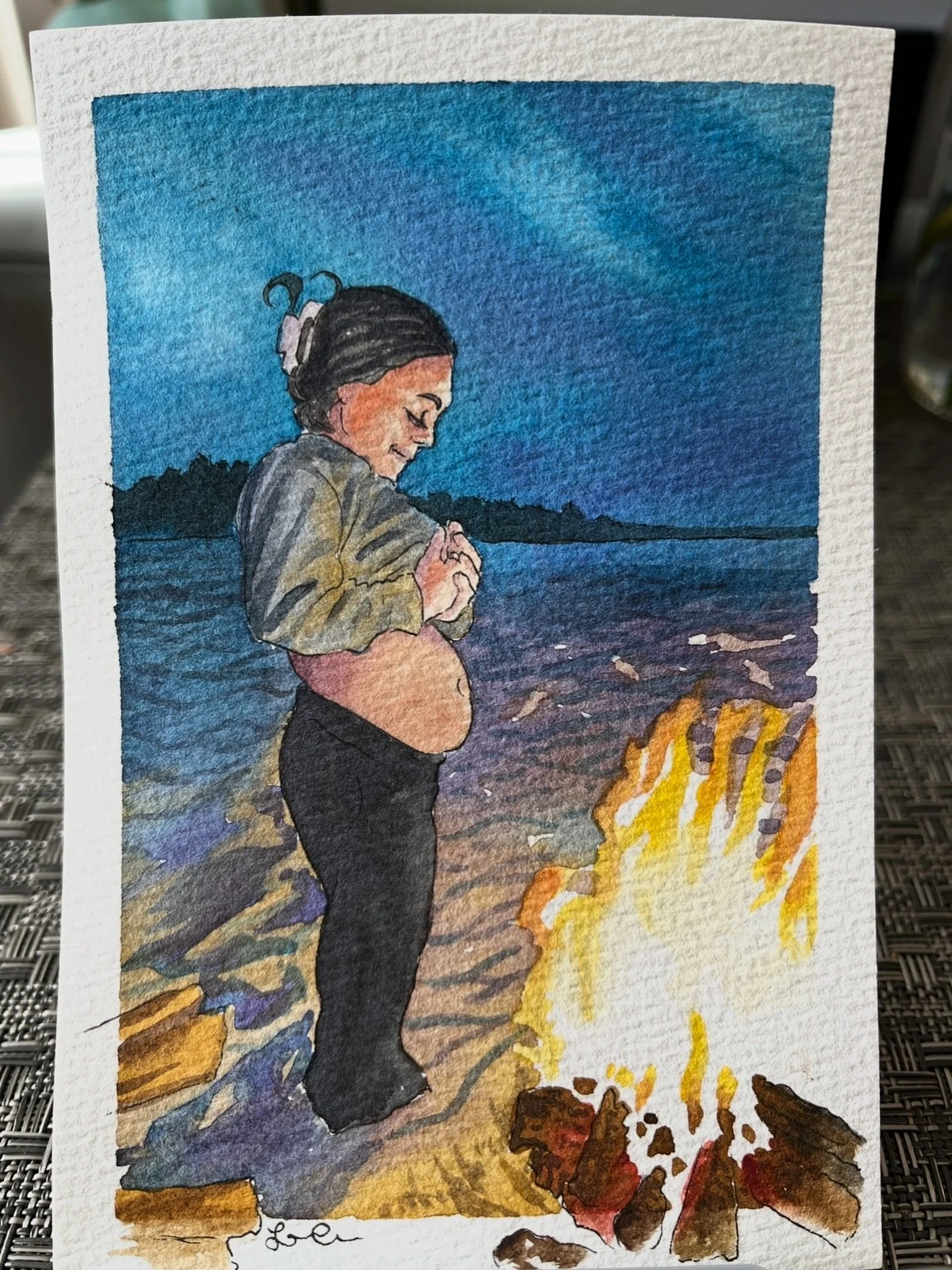 The quiet strength of the flames reflects the fiery spirit growing within; a bright light you didn&rsquo;t know you needed but have been wishing for awaits you. 

As a new mom myself this year, having been personally challenged and changed in ways I 