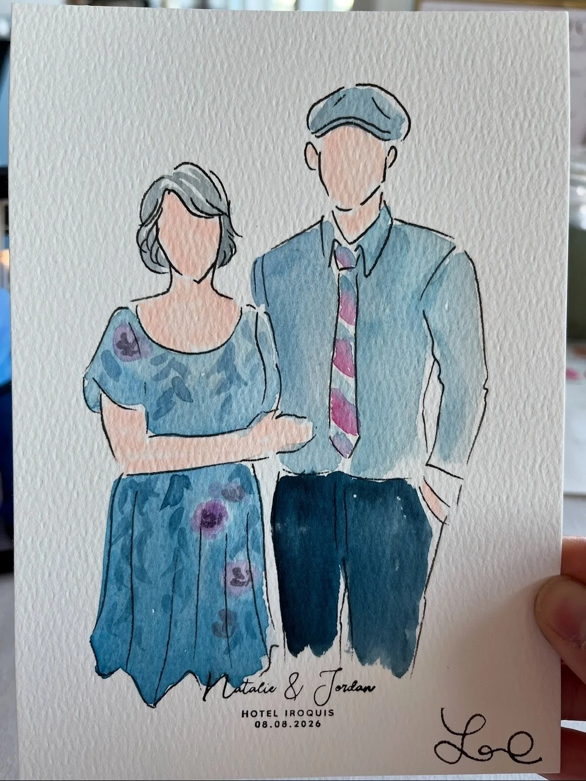 Something borrowed, something 💙B🦋L🩵U🖌️E🥿

Www.artbylaurenwu.com live wedding painting and live guest portraits in Michigan.

#michiganwedding #liveillustration #liveillustrator #livesketches #weddingideas