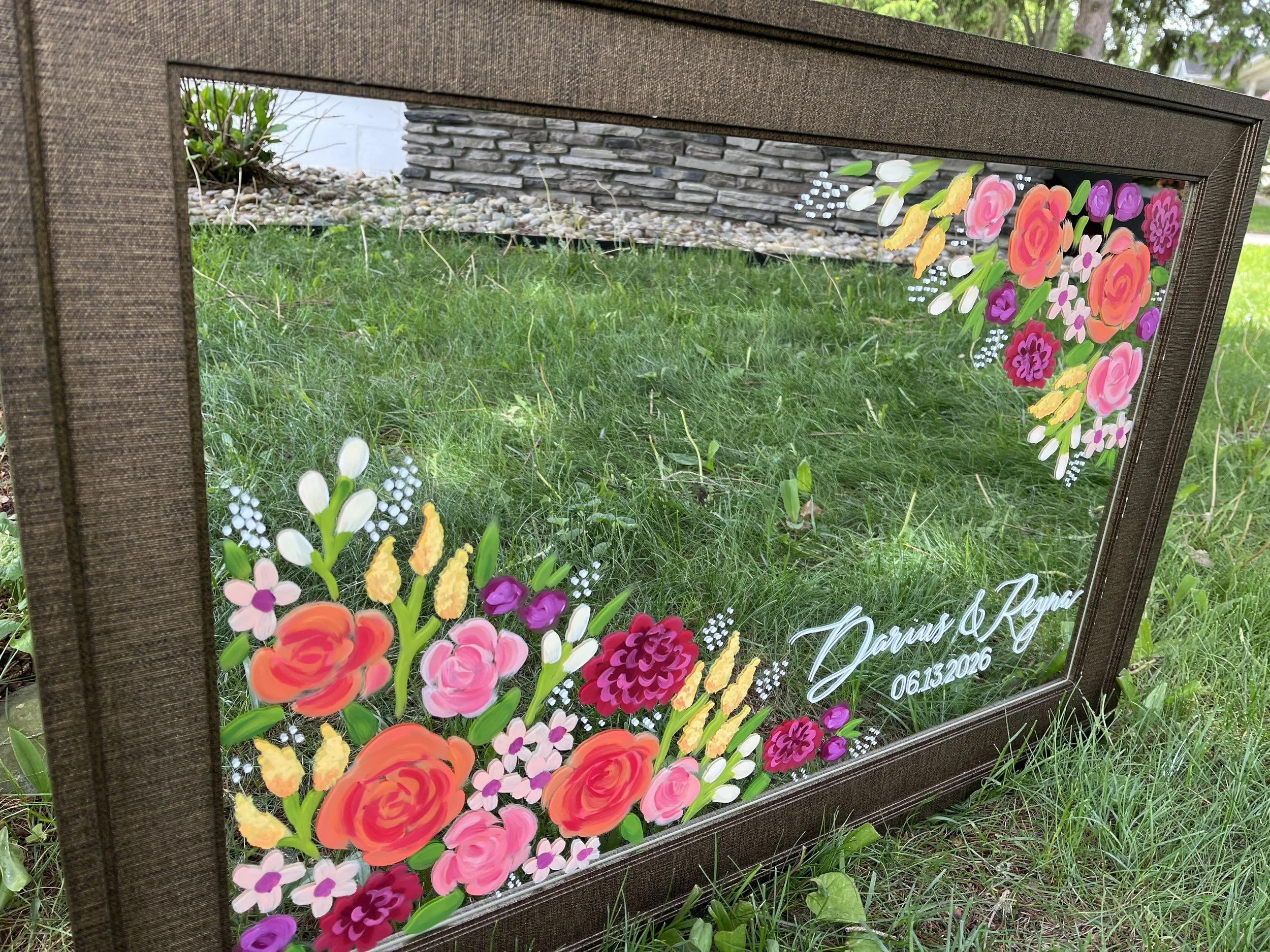 WEDDING MIRROR SIGNS