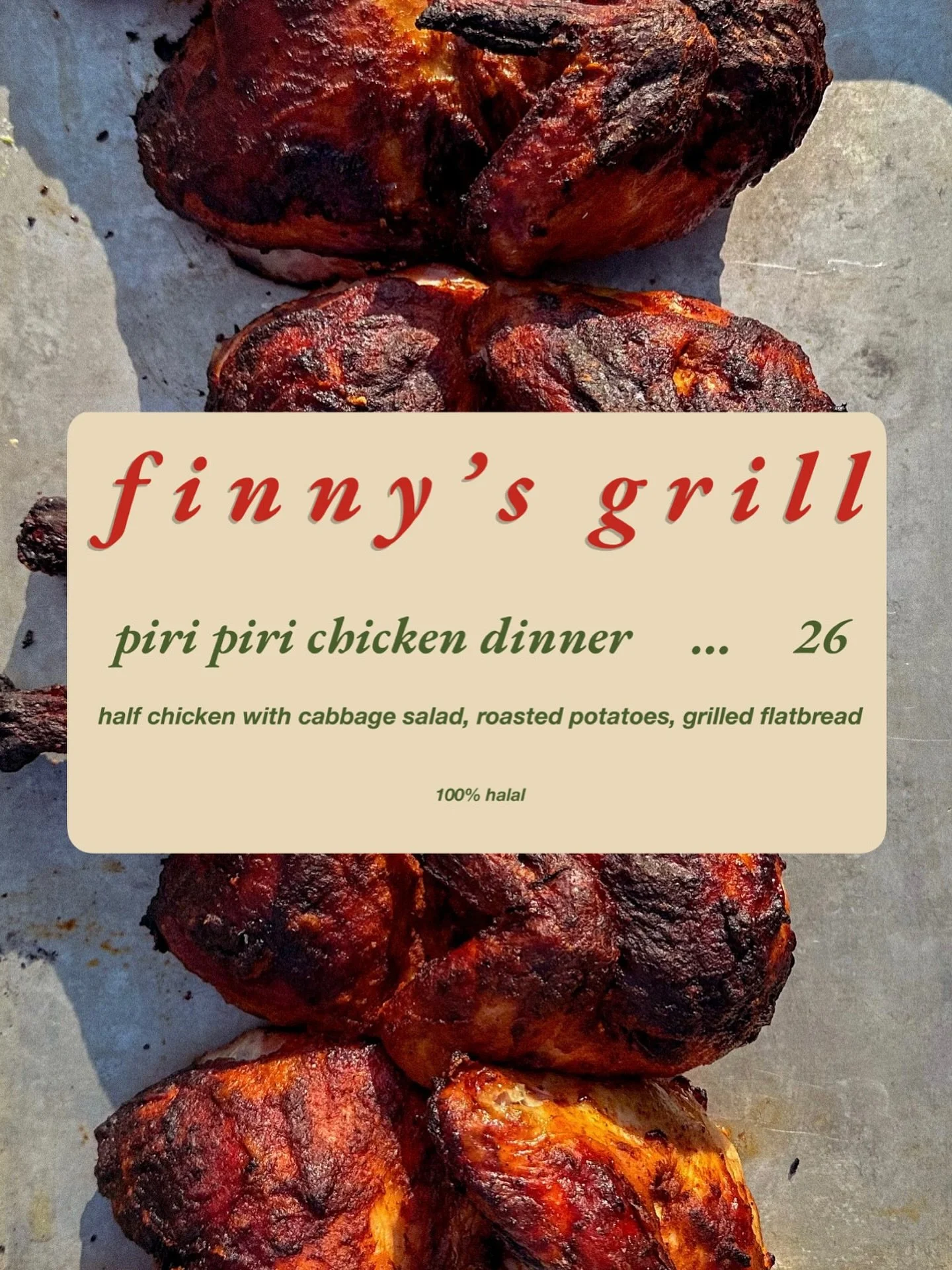 menu for monday 5pm
