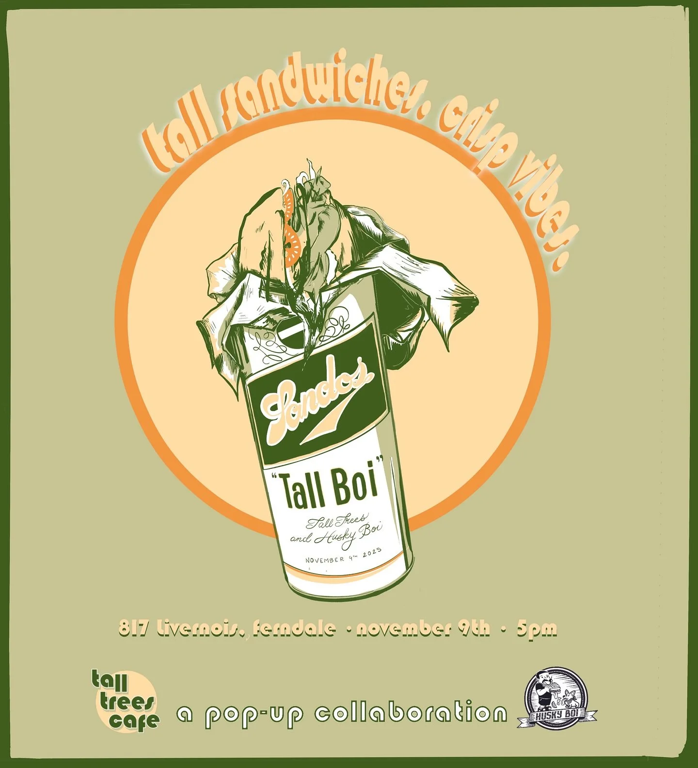 🥪 SPECIAL SUNDAY CO-LAB 🥪

sunday 11/9 we are joining forces with our portland pal @thisishuskyboi for a special dinner service w a one night only menu of sandwiches, snacks, treats, and culinary feats.

when it comes to creativity in pushing the i