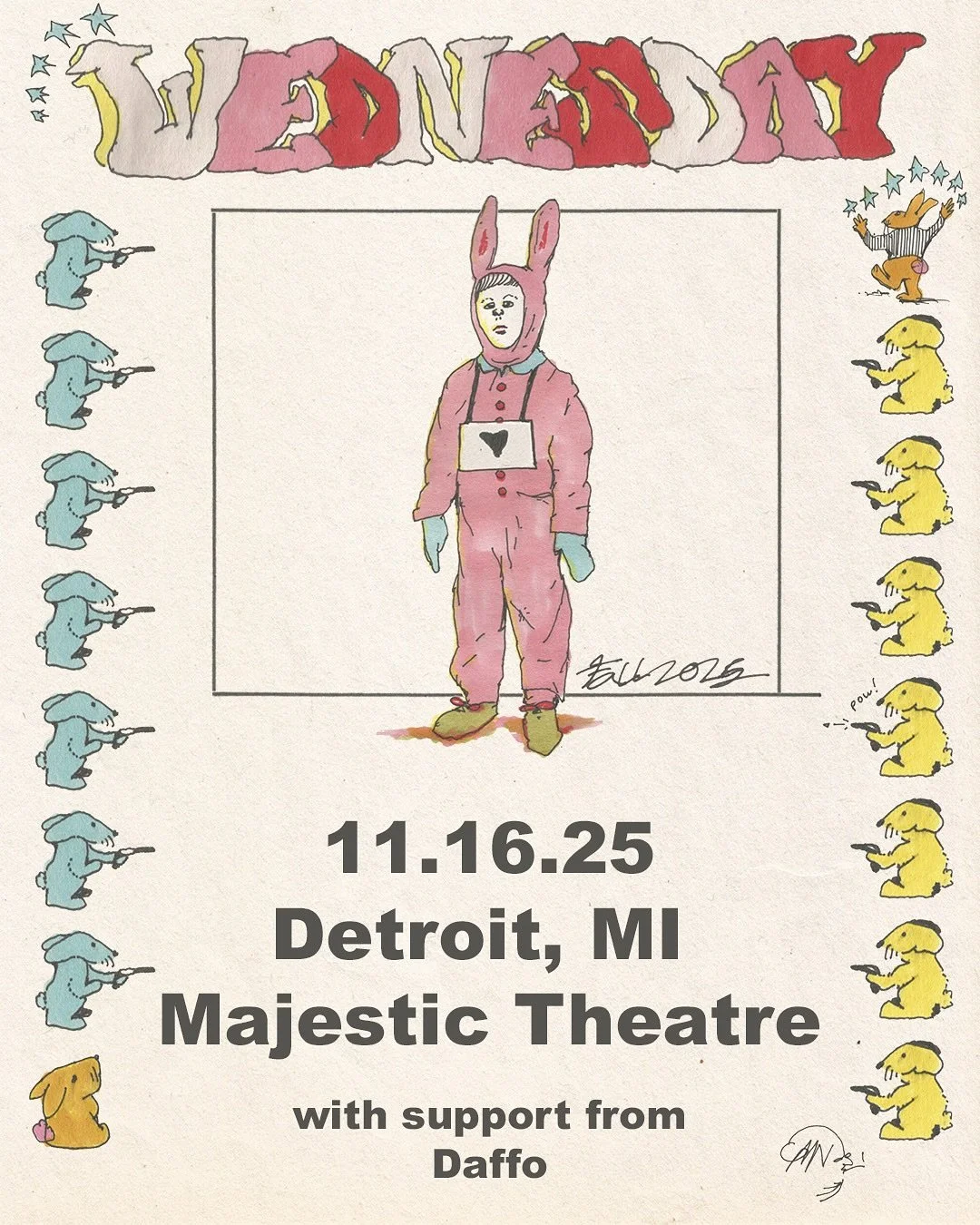 🔔 TICKET GIVEAWAY ALERT 🔔 

we have 2 tickets to give away to see @wednesday_gurl at @majesticdetroit on 11/16!!

here&rsquo;s how to enter:

-like this post, leave a comment, and share this spicy mortadella glamour shot
-follow @majesticdetroit 

