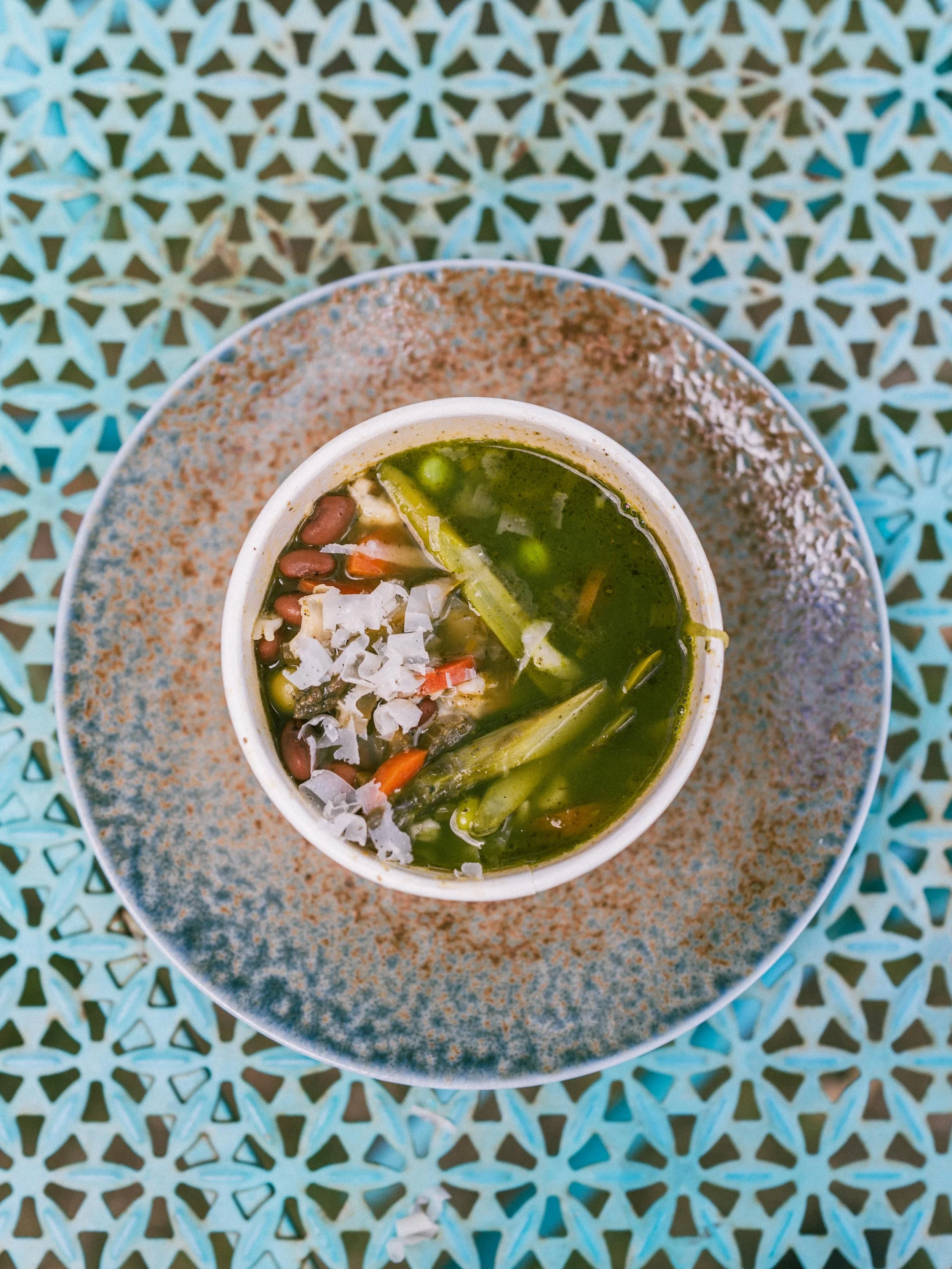 it&rsquo;s the last week of soup season and we&rsquo;re closing it out with this banger

green minestrone with spring veggies and buckskin beans

open for lunch wednesday thru saturday