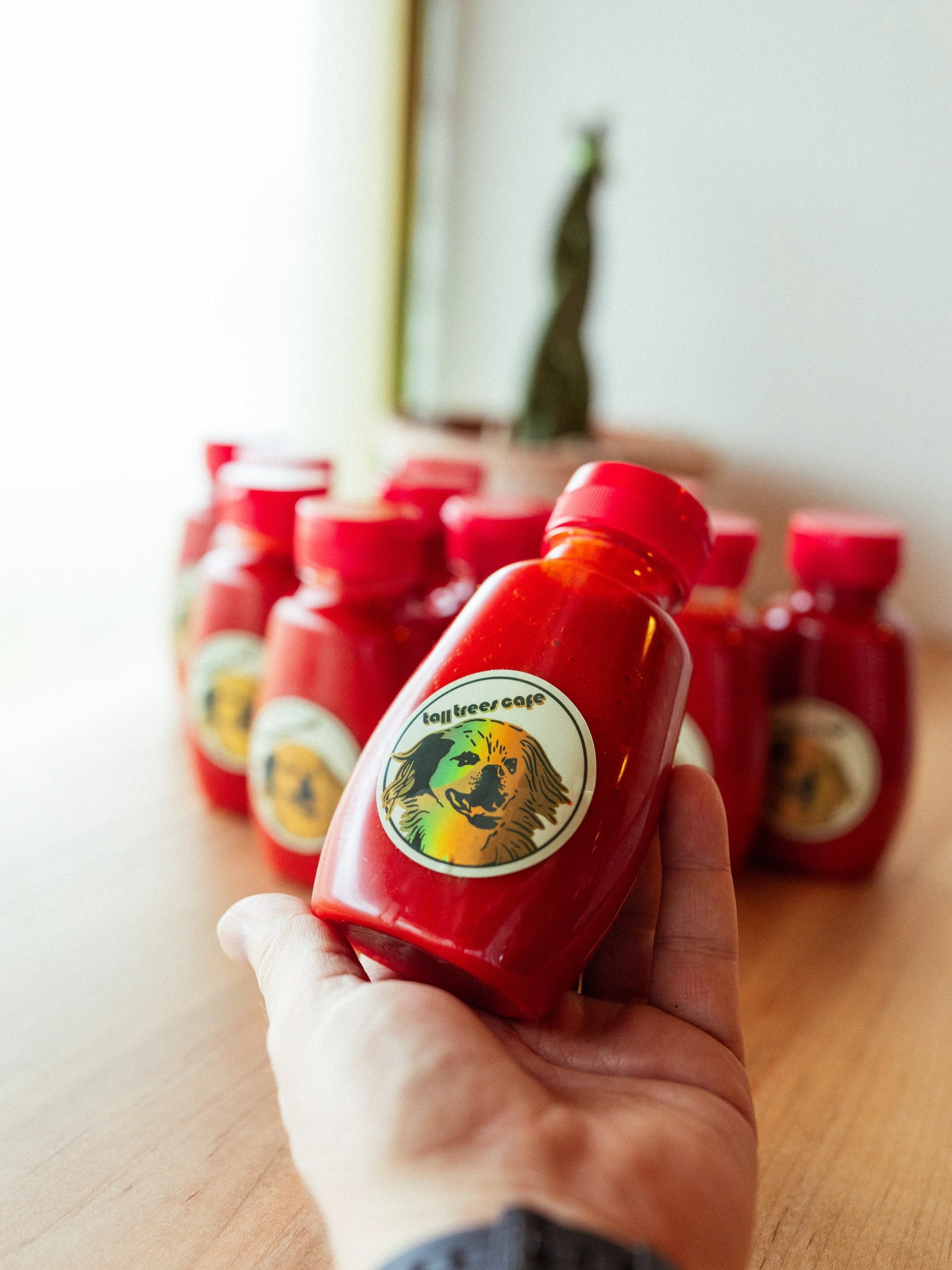 putting up a limited run of bottles of 🌶️ roni sauce 🌶️ tomorrow at open.

fermented fresno chiles with garlic and toasted peppercorns