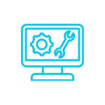 Logo of INFINIT Support+ featuring a stylized blue infinity symbol and text on a black background.