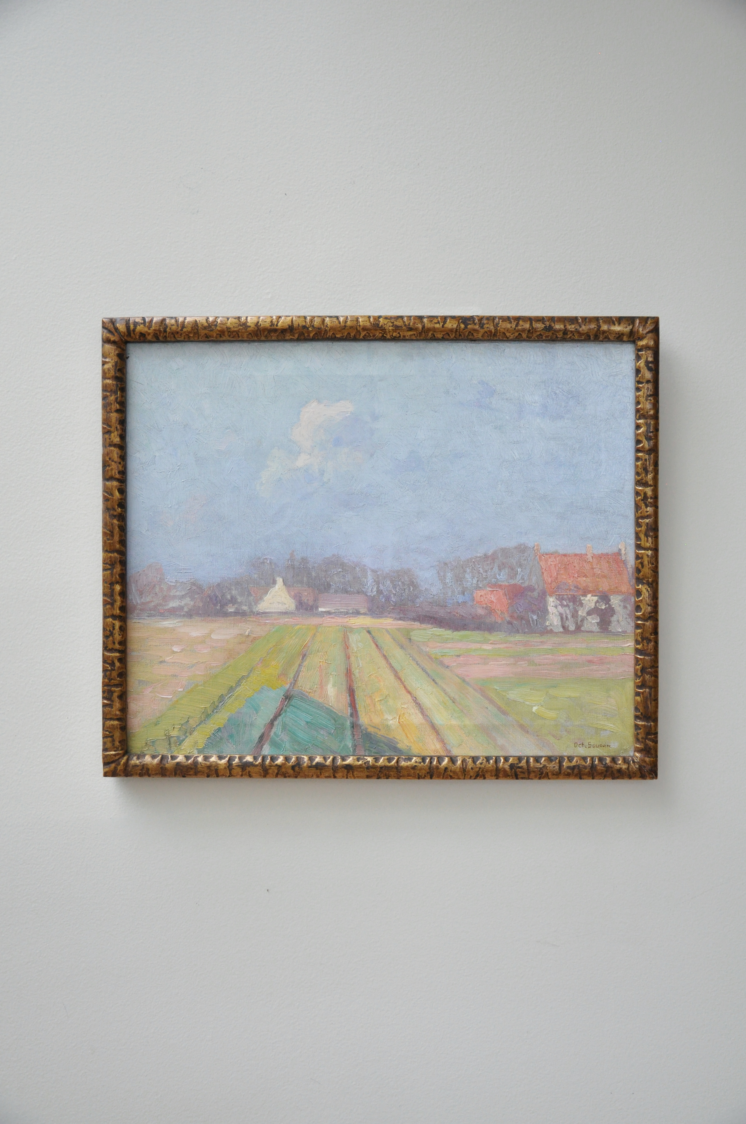 Octave Sudan (1878-1947, Belgian), Landscape, Oil on Canvas, 20.5" x 17.25"