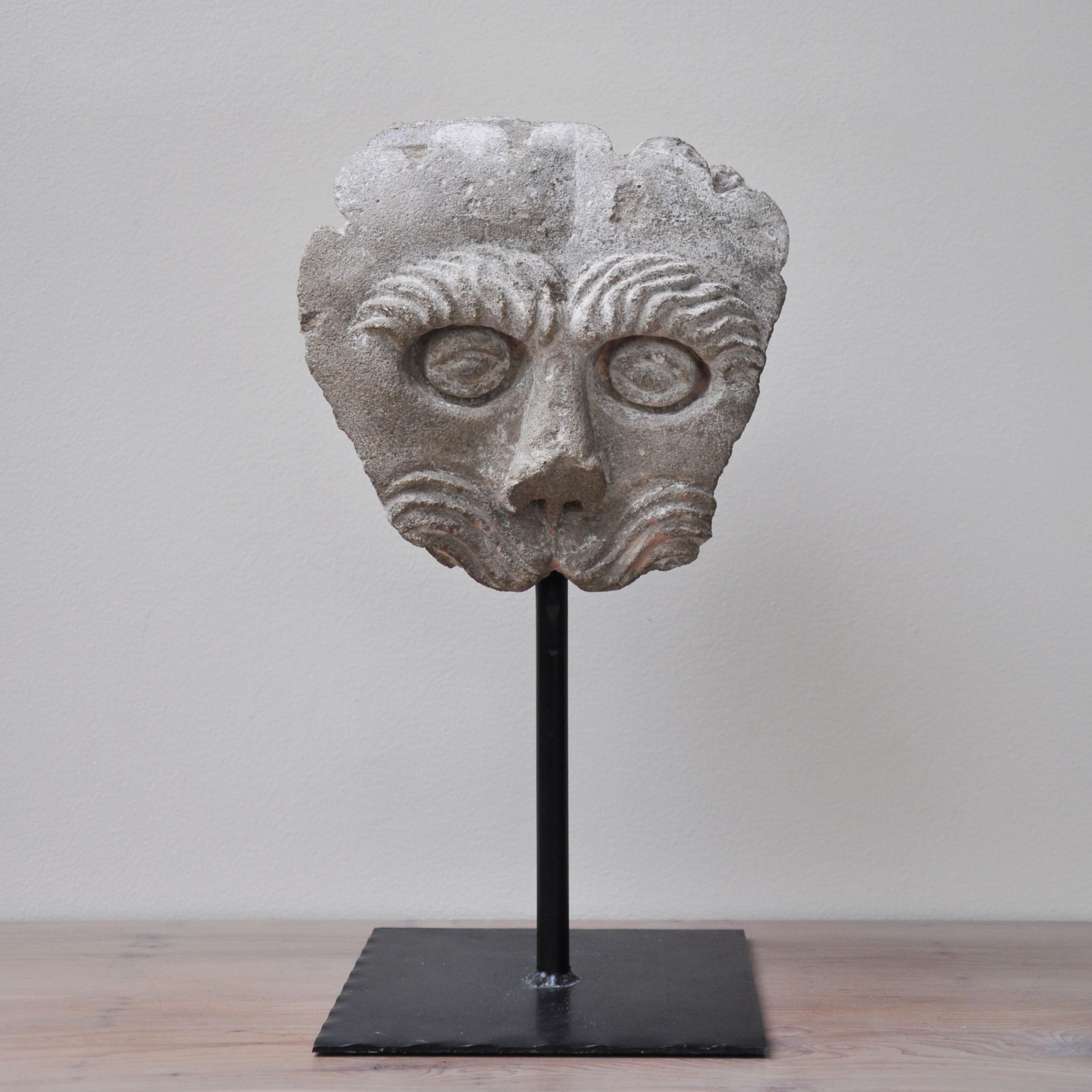 Venetian 18th Century Carved Stone Fragment of a Face Formerly Part of a Fountain