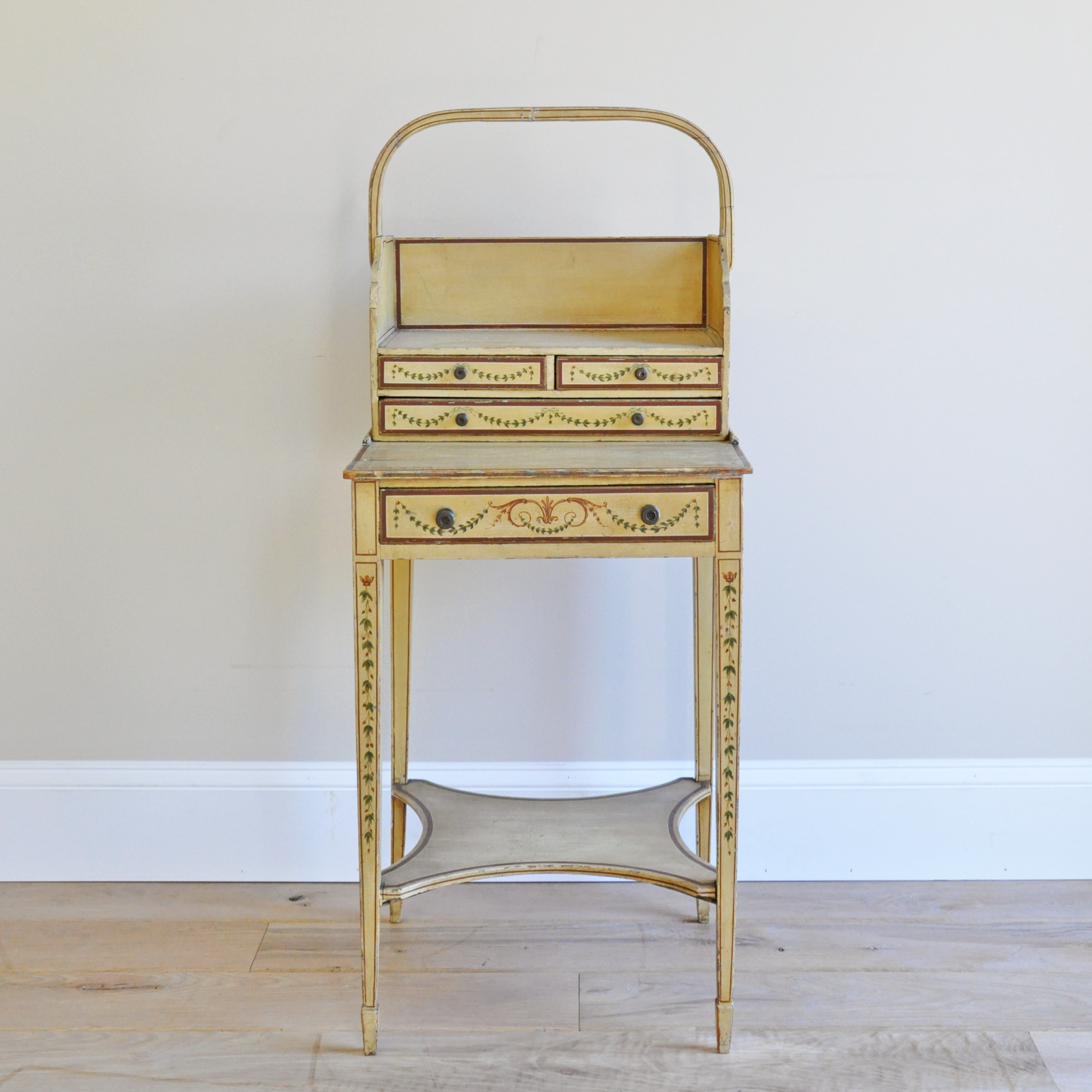 English Regency Period Painted Sewing Stand