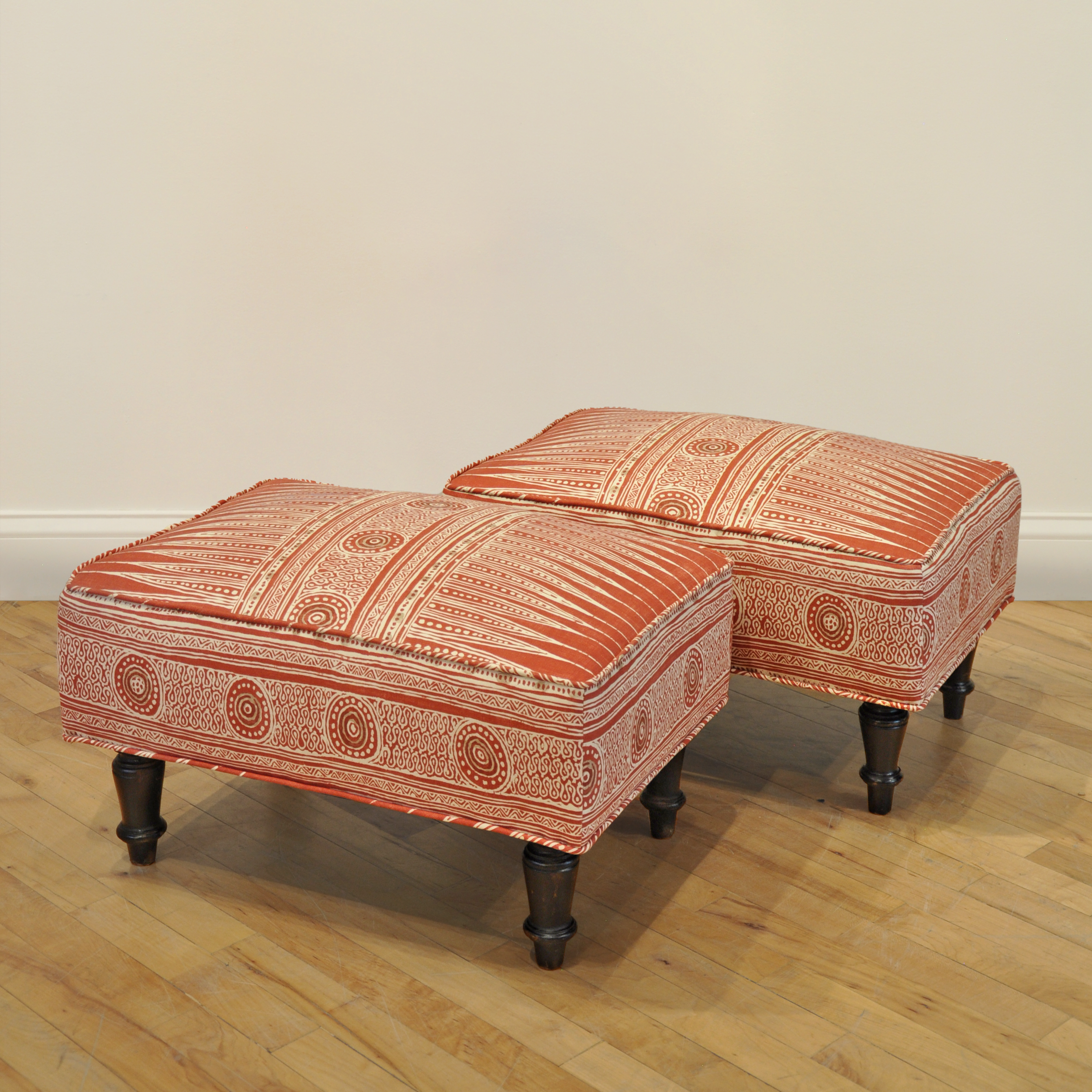 Pair of 19th Century Napoleon III Ottomans