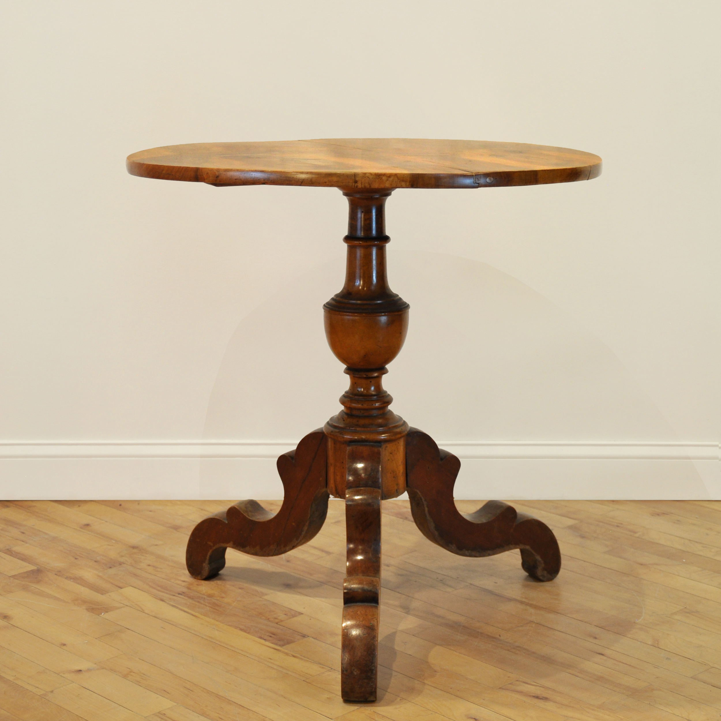 19th Century French Walnut Gueridon Table
