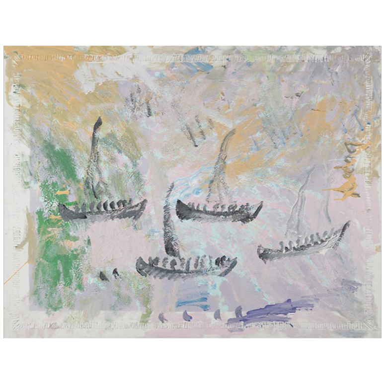 Purvis Young (American, 1943-2010), Ships