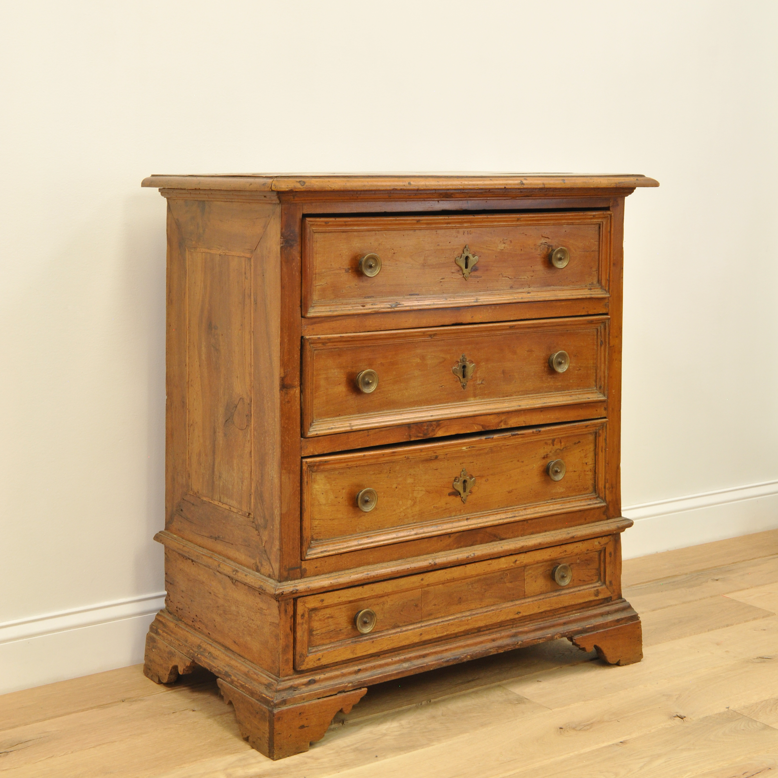 17th Century Italian Walnut Diminutive Commode