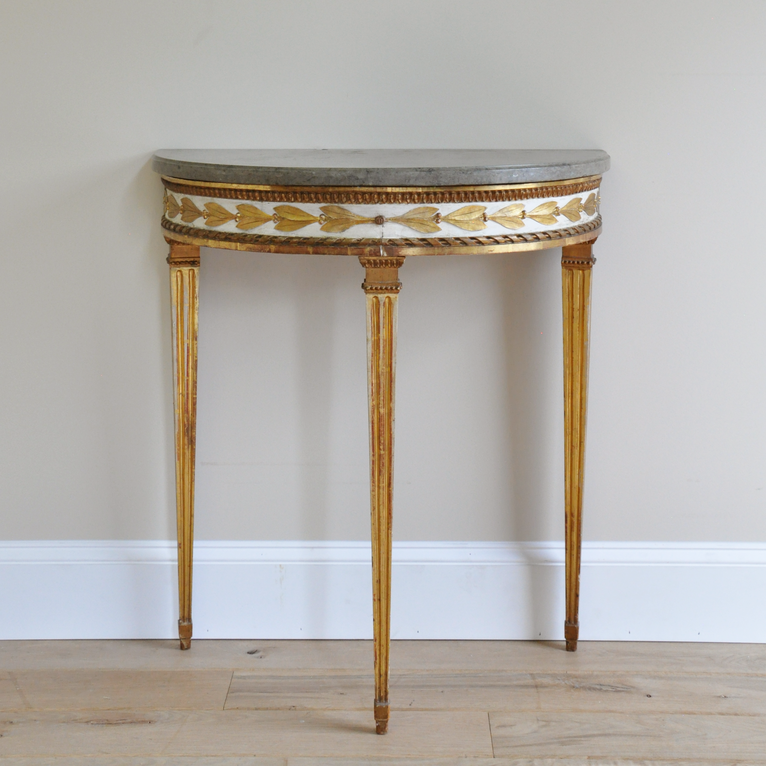 Swedish Gustavian Period Gilt Demilune