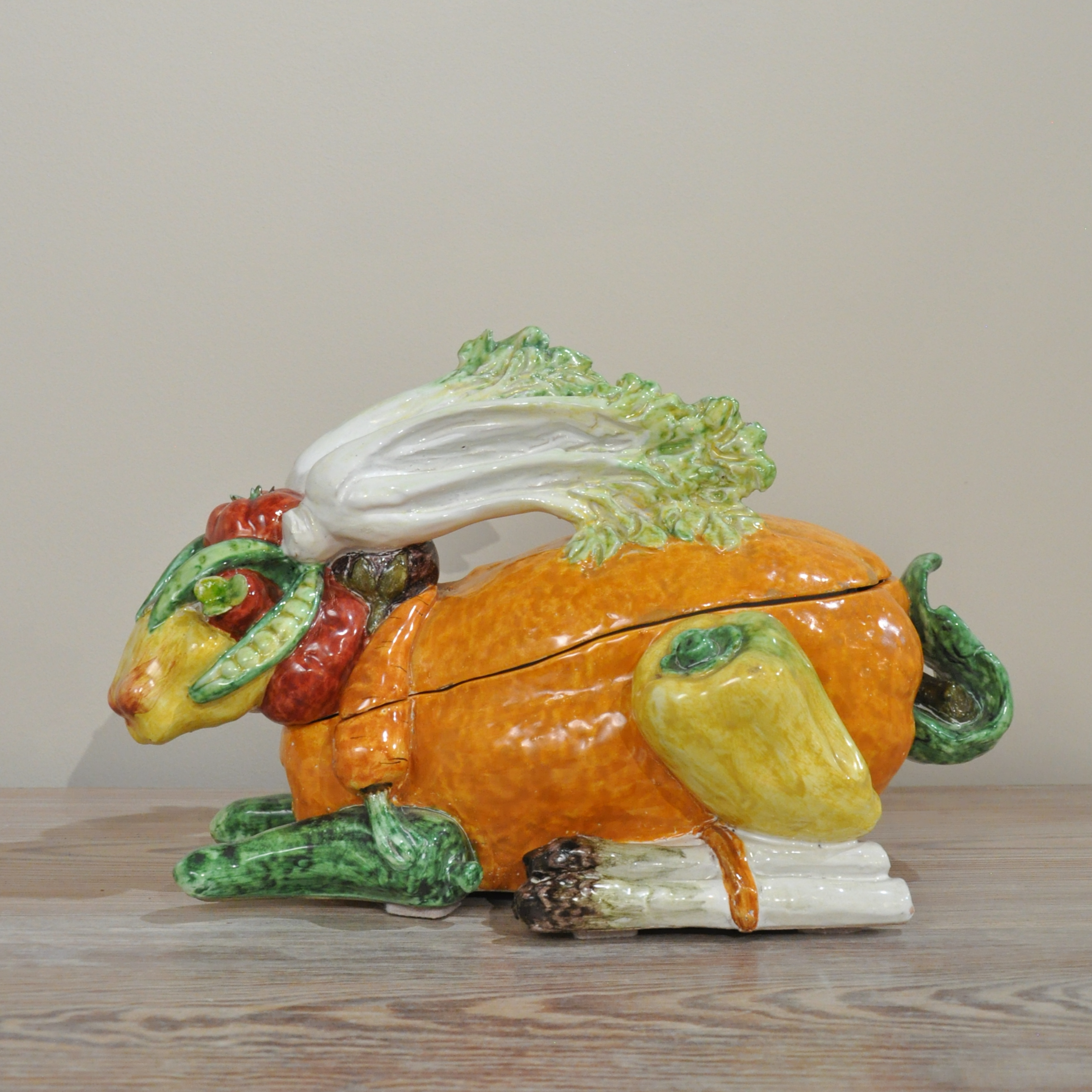Italian Rabbit Tureen in the Style of Giuseppe Arcimboldo