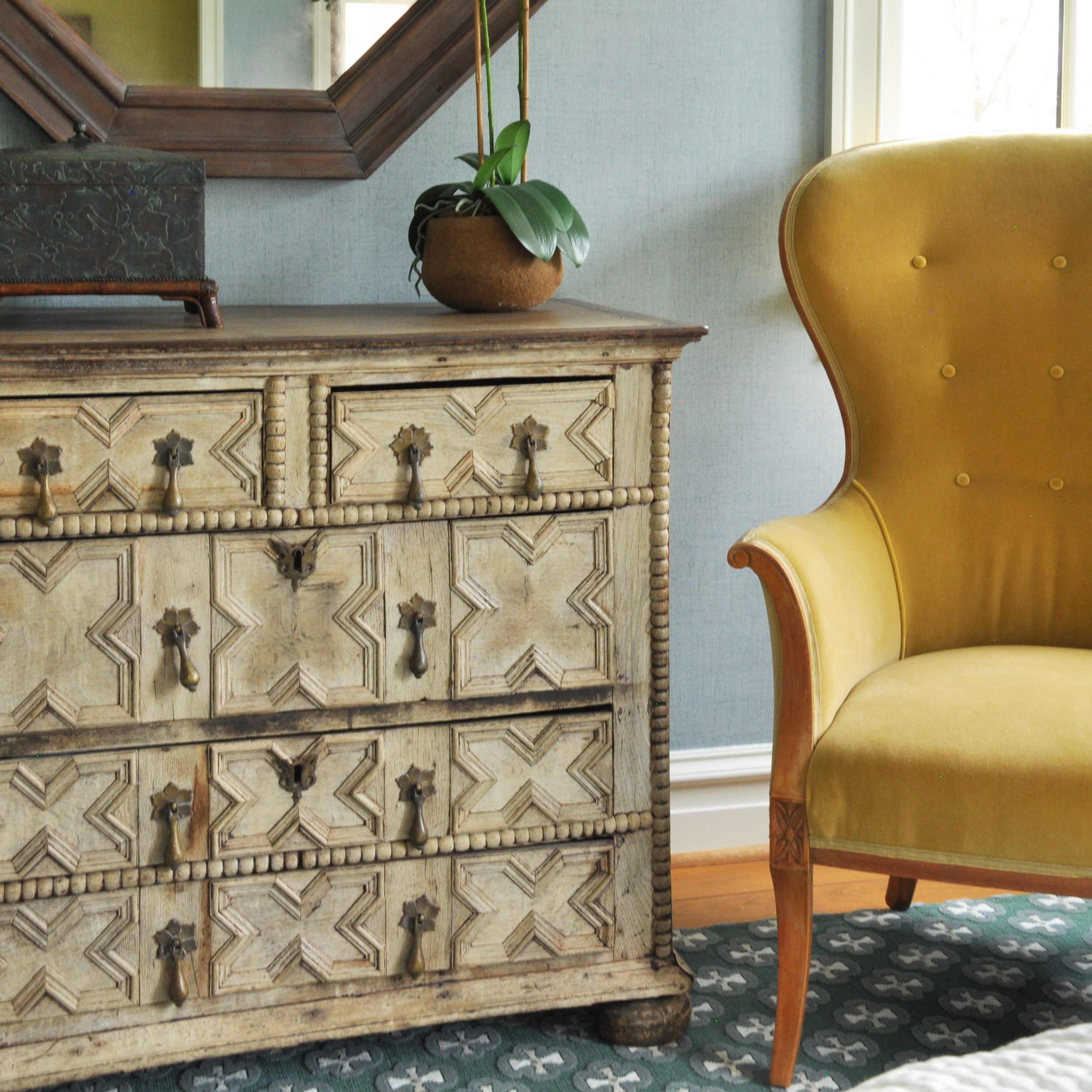18th Century English Jacobean Chest