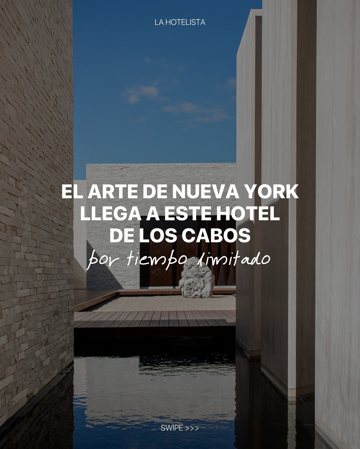 Nos encanta ver cuando los hoteles promueven el desarrollo cultural de los destinos donde se encuentran. En este caso, @nobuloscabos y @chayulcollective est&aacute;n preparando una serie de actividades para hotelistas que sean hu&eacute;spedes y tamb