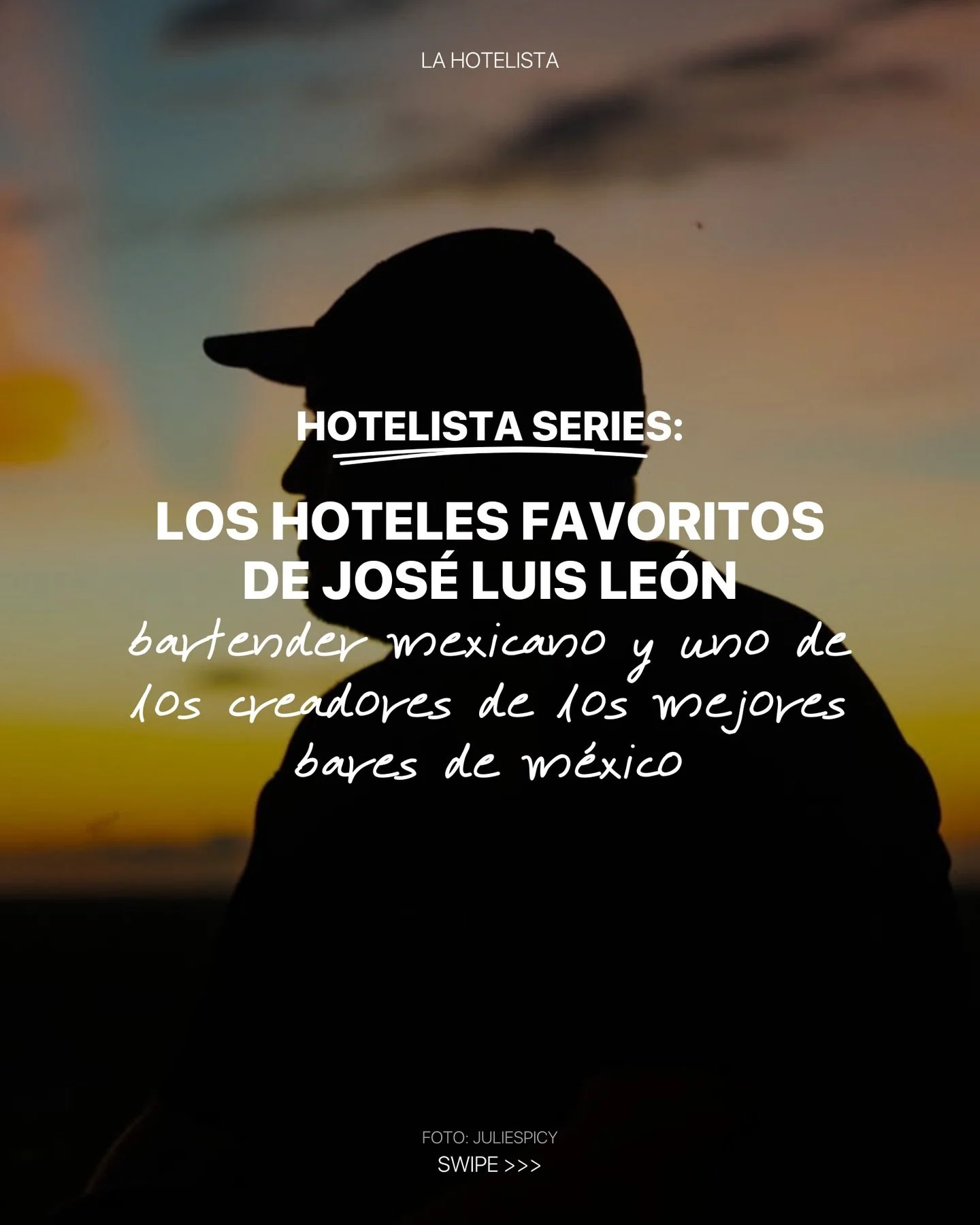 Inauguramos nuestra Hotelista Series, listas de hoteles curadas por hotelistas de coraz&oacute;n, con uno de los mejores bartenders de M&eacute;xico: @joseluisleon.

Su talento y experiencia lo han llevado a hoteles espectaculares por todo el planeta